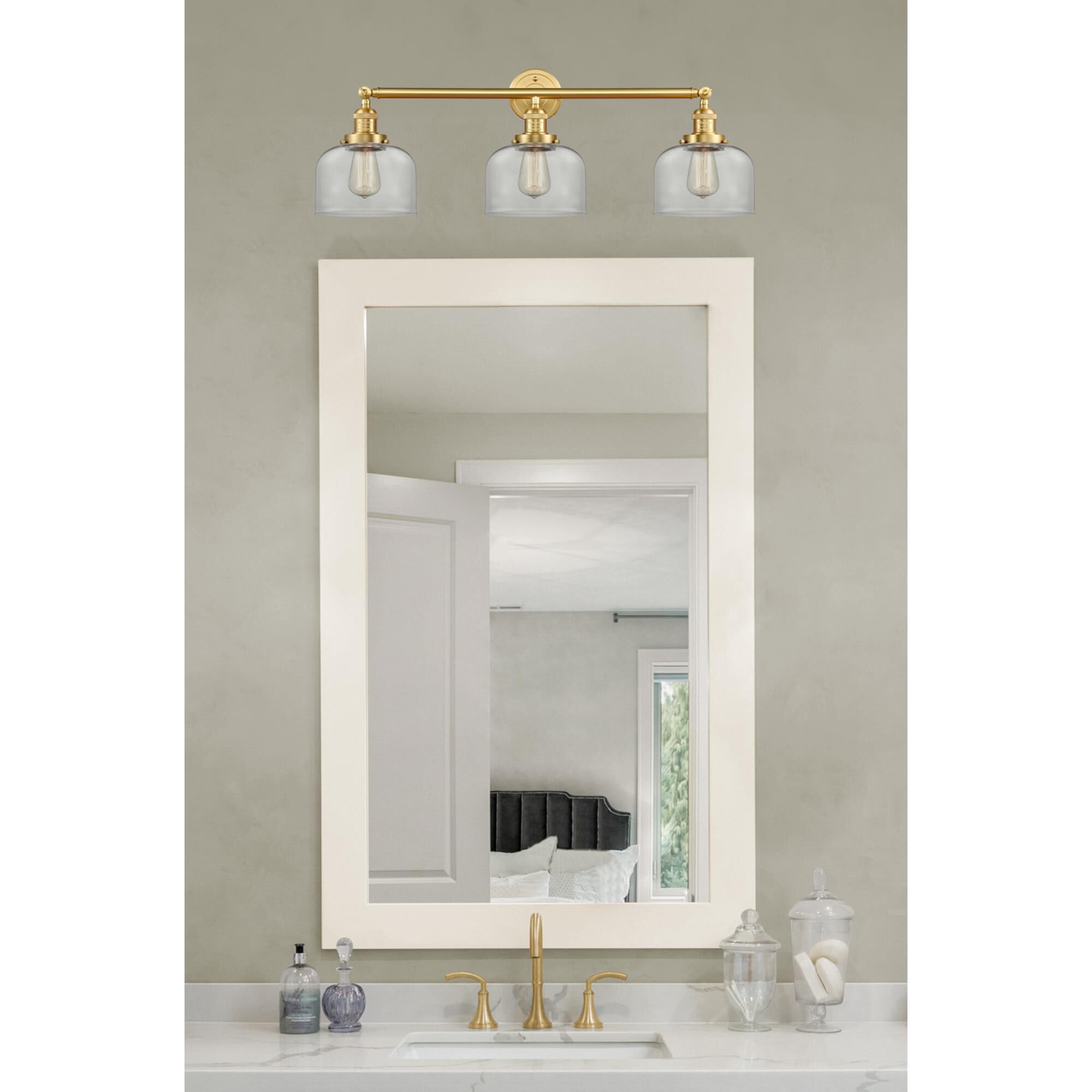 Bruno Marashlian Large Bell 32 Inch 3 Light Bath Vanity Light by Innovations Lighting
