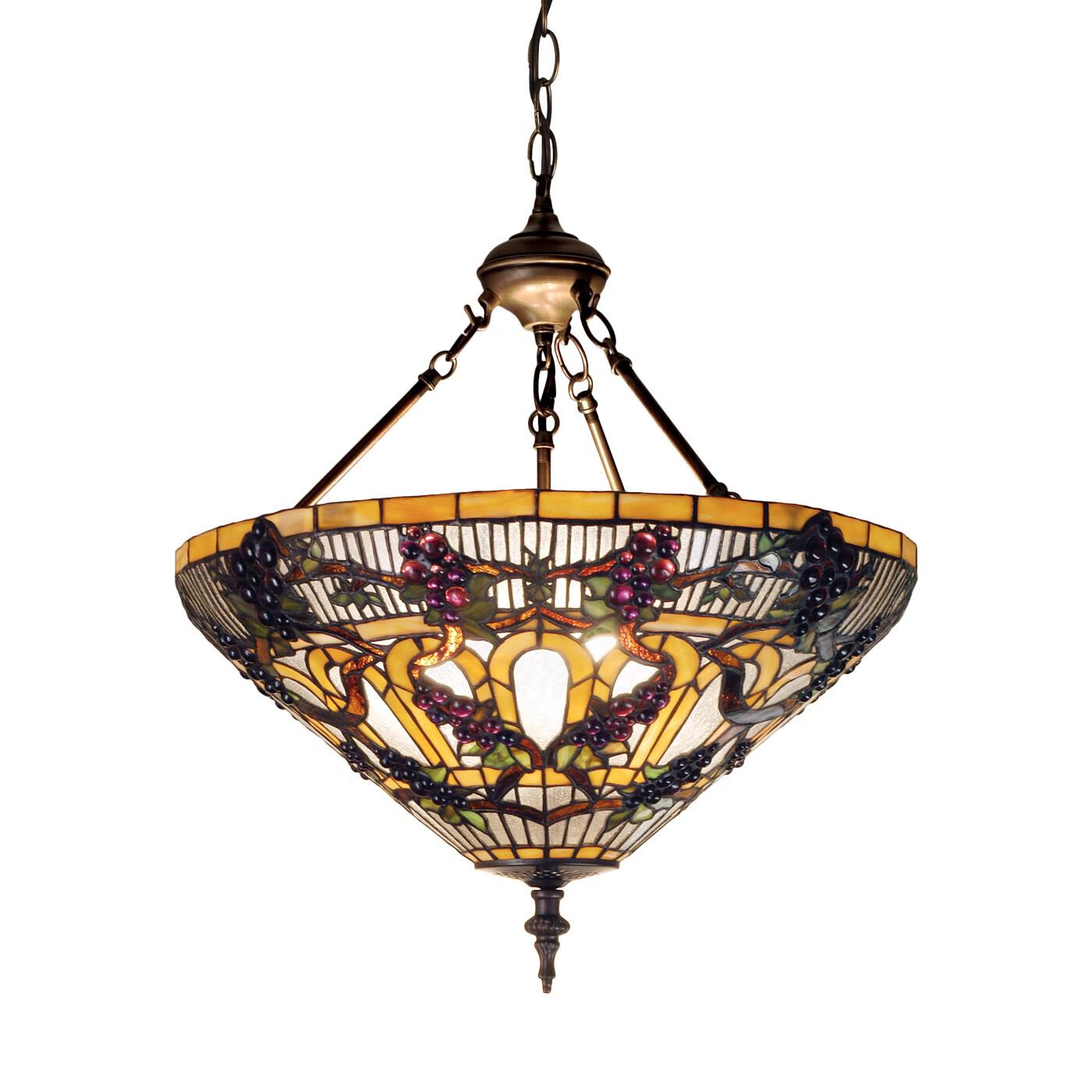 Jeweled Grape 24 Inch Large Pendant by Meyda Lighting