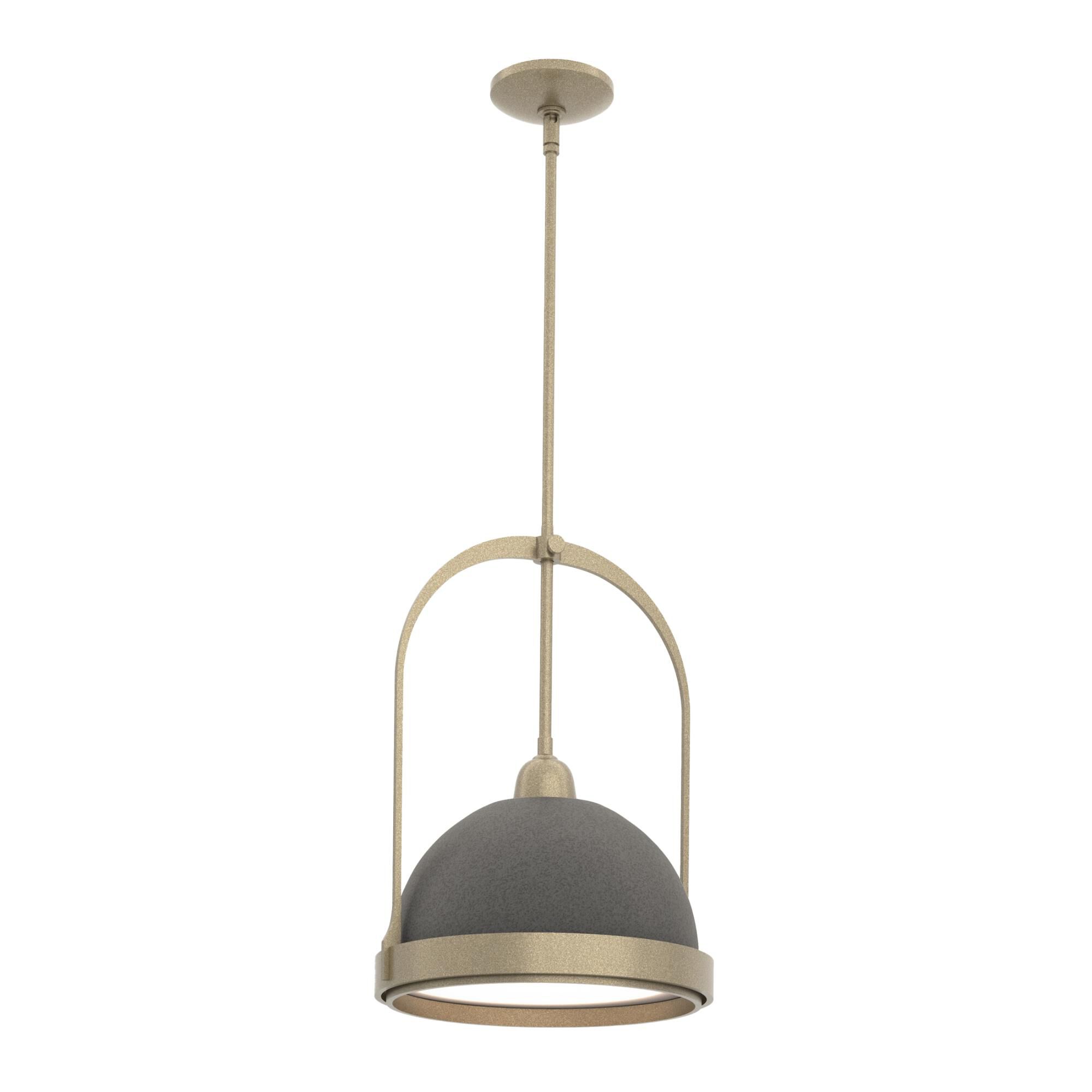Shown in Soft Gold finish and Natural Iron accent