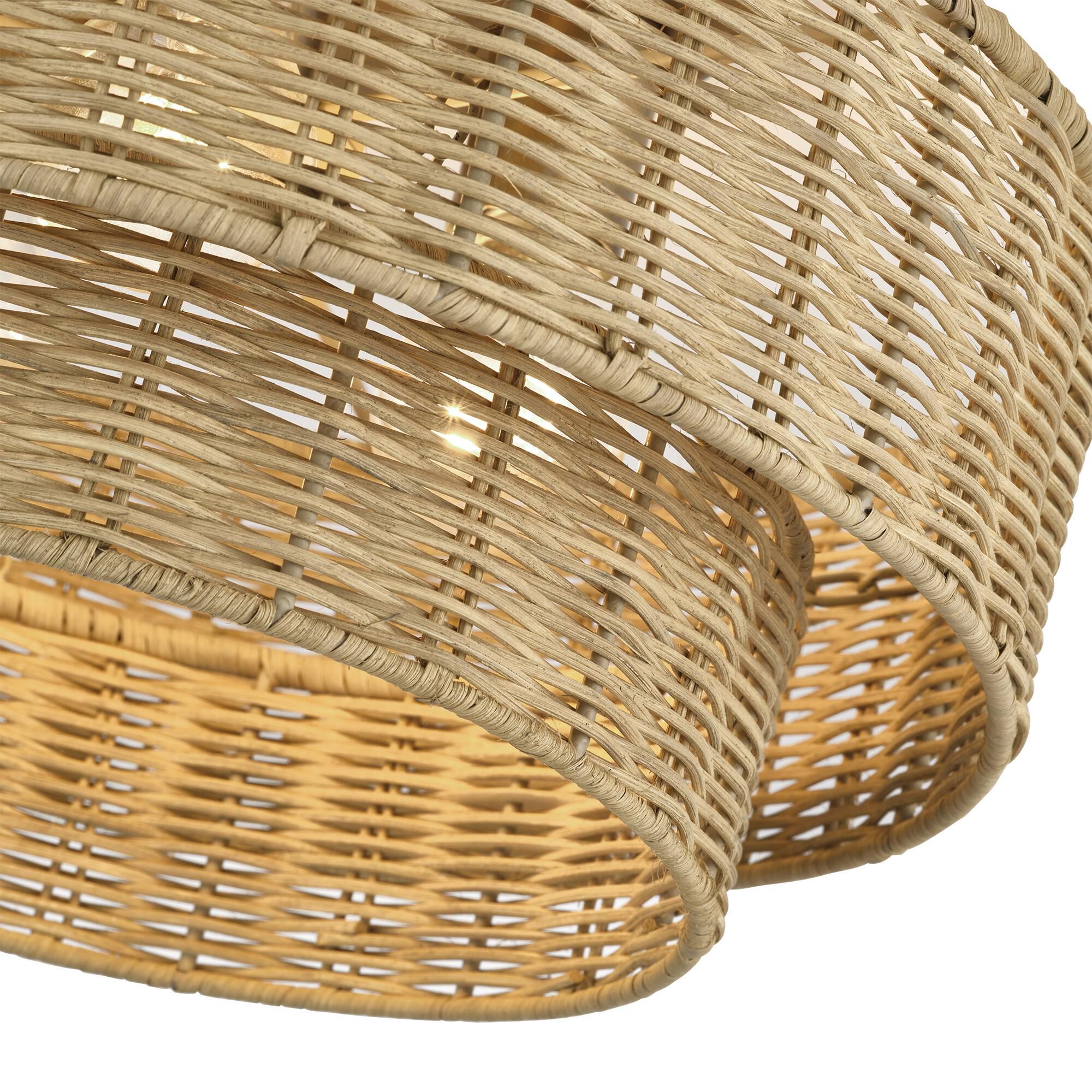 Weavington 15 Inch Semi Flush Mount by Livex Lighting