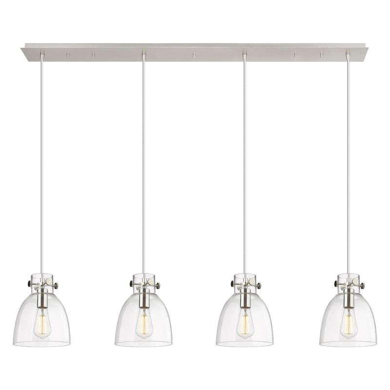 Bruno Marashlian Newton Bell 51 Inch 4 Light Linear Suspension Light by Innovations Lighting