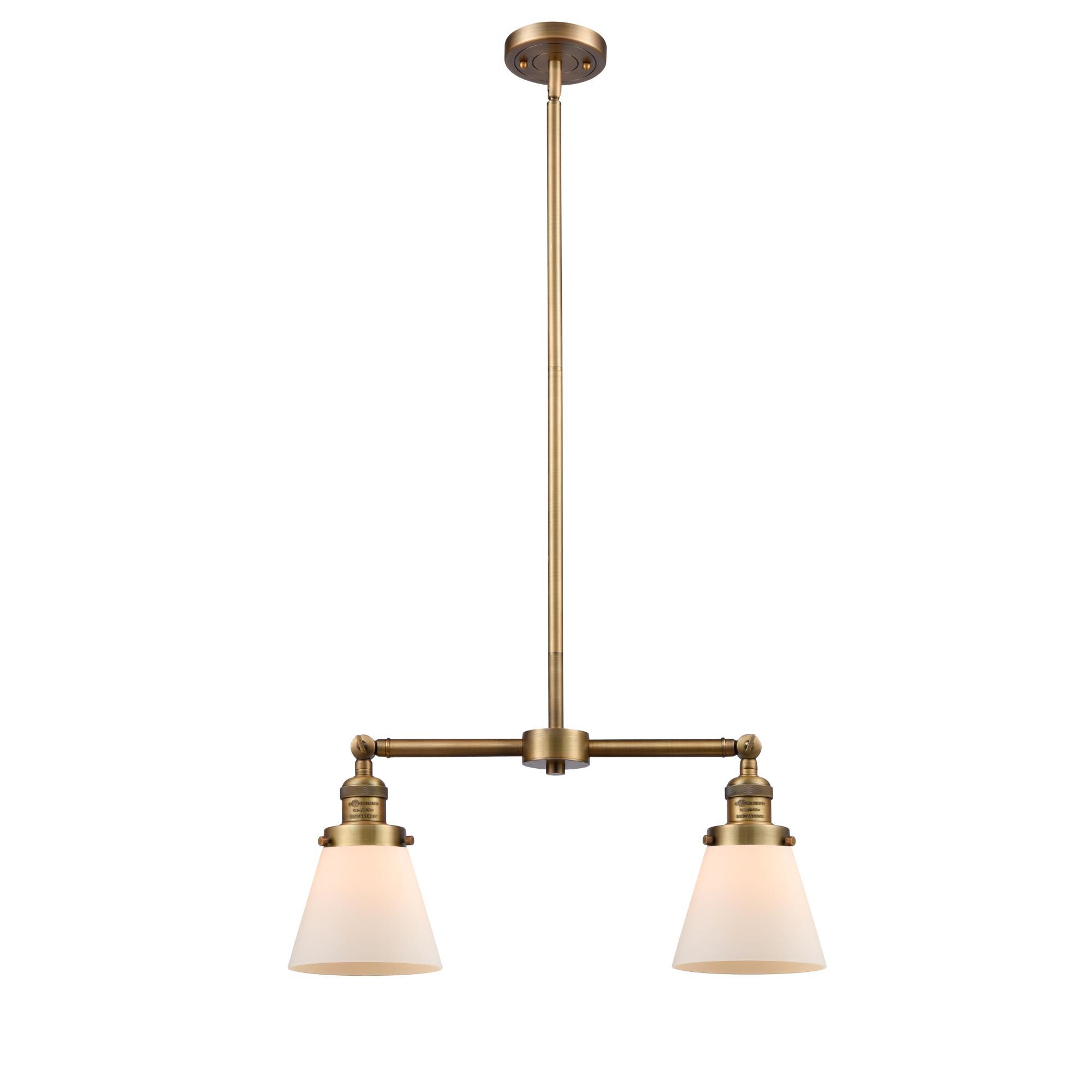 Bruno Marashlian Small Cone 21 Inch 2 Light Mini Chandelier by Innovations Lighting