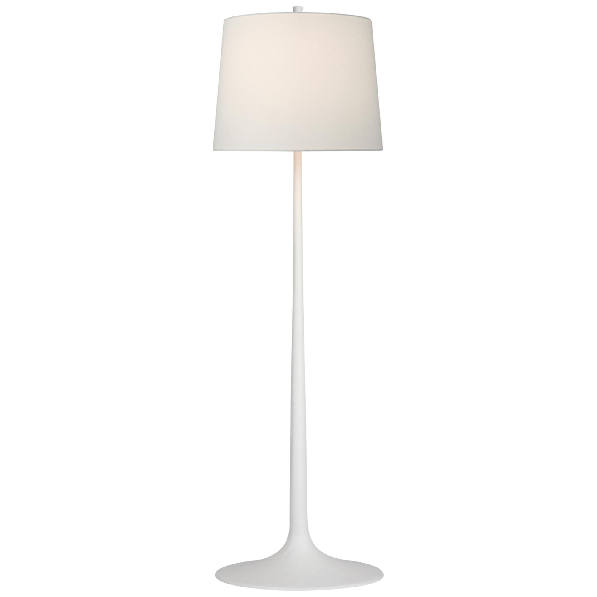 Shown in Plaster White finish and Linen shade