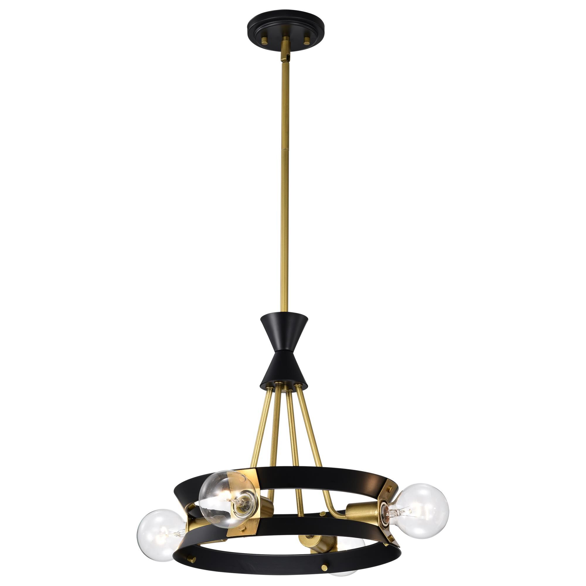 Marsen 4 Light Mini Chandelier by Nuvo Lighitng