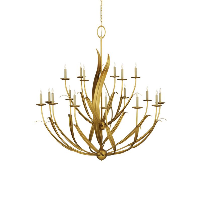 Menefee 49 Inch 18 Light Chandelier by Currey and Company