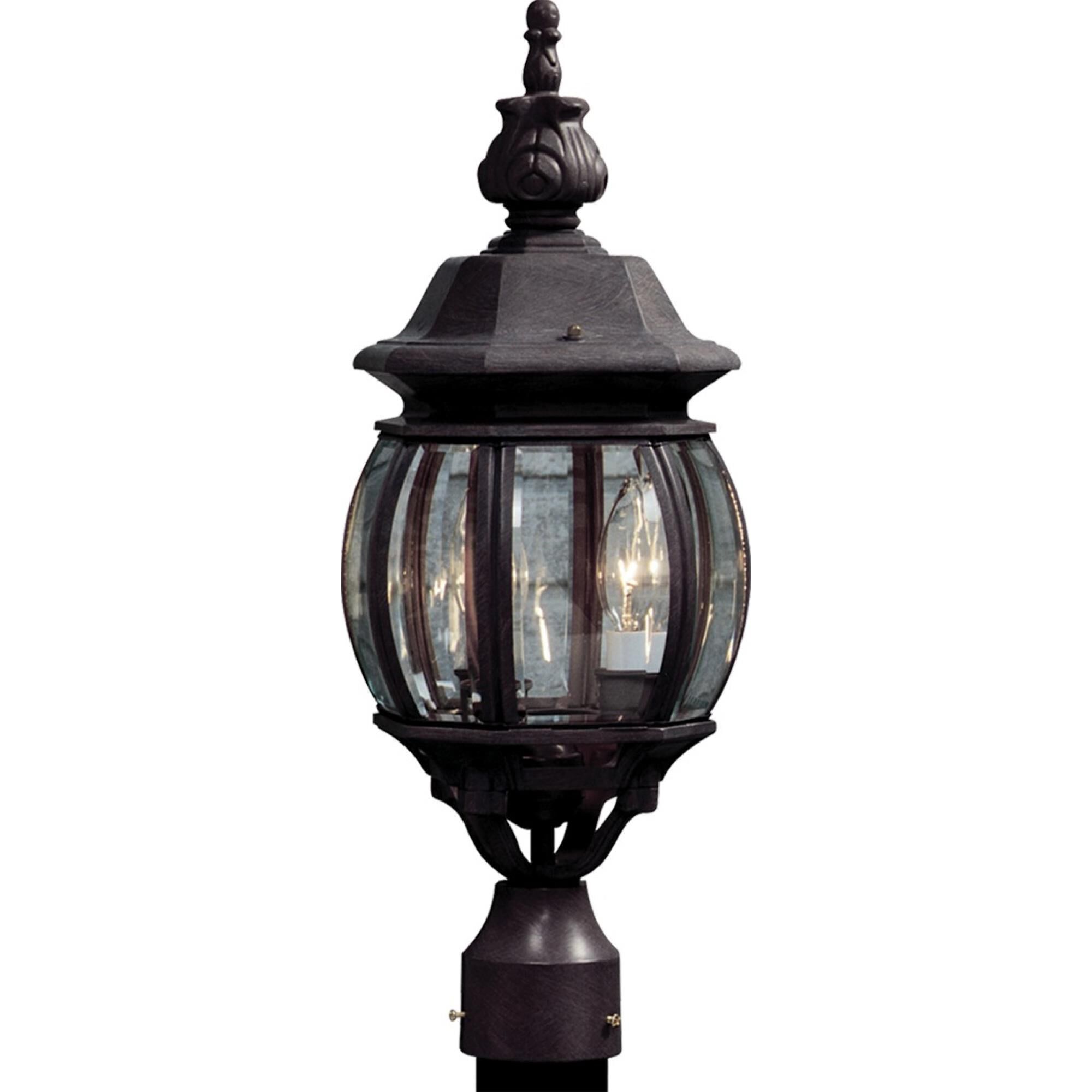 Shown in Rust finish and Clear glass