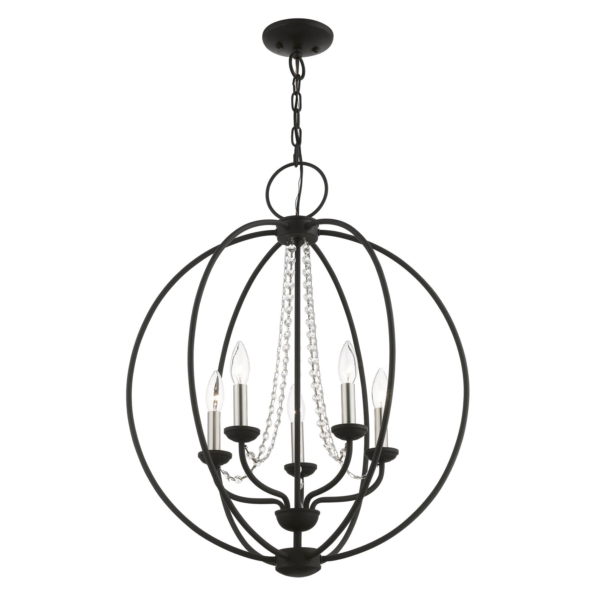 Arabella 23 Inch 5 Light Chandelier by Livex Lighting