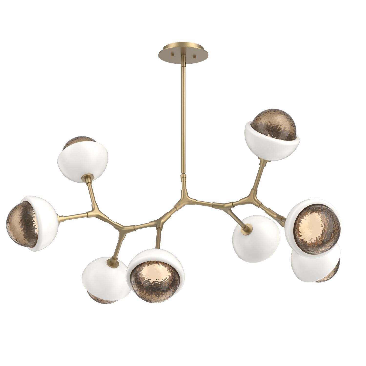 Levi Wilson Cabochon 38 Inch Linear Suspension Light by Hammerton Studio
