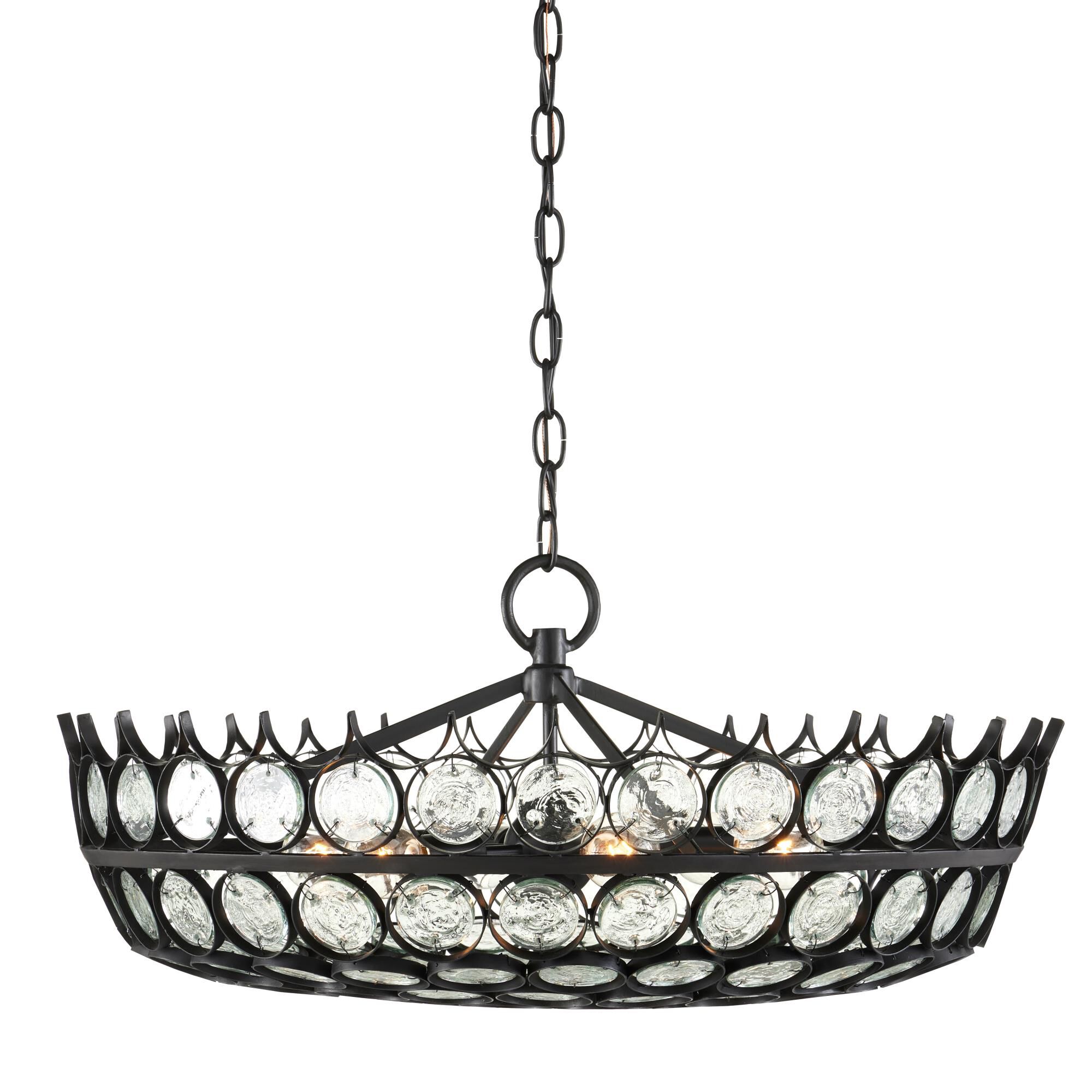 Bunny Williams Augustus 25 Inch 6 Light Chandelier by Currey and Company