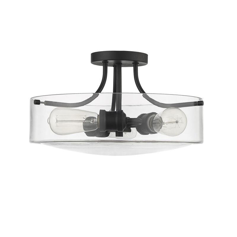 Delaney 15 Inch 3 Light Semi Flush Mount by Z-Lite