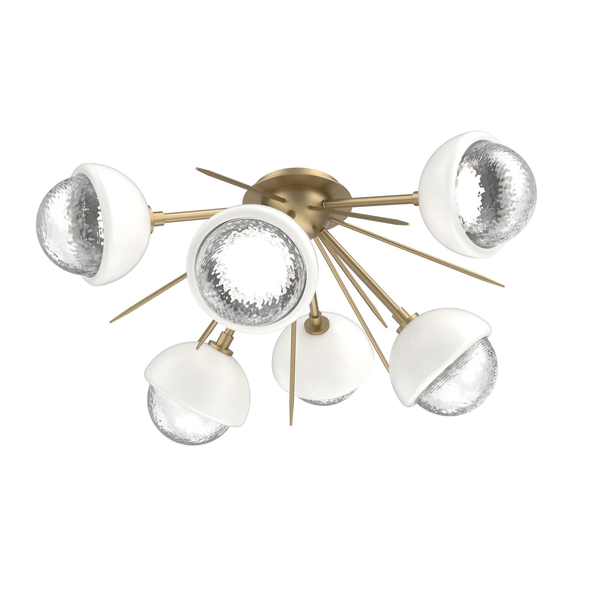 Levi Wilson Cabochon 28 Inch Semi Flush Mount by Hammerton Studio