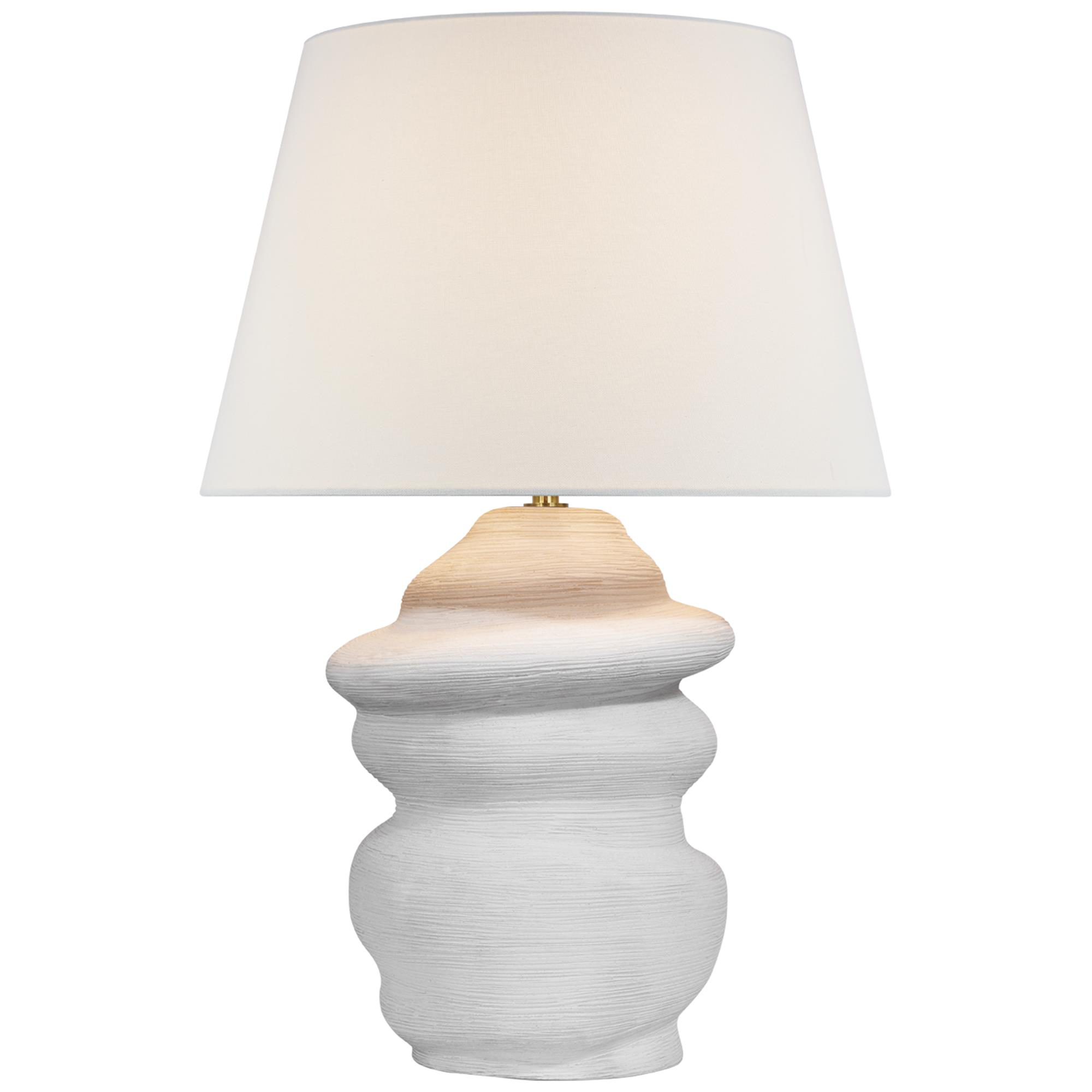 Shown in Sandy White finish and Linen shade