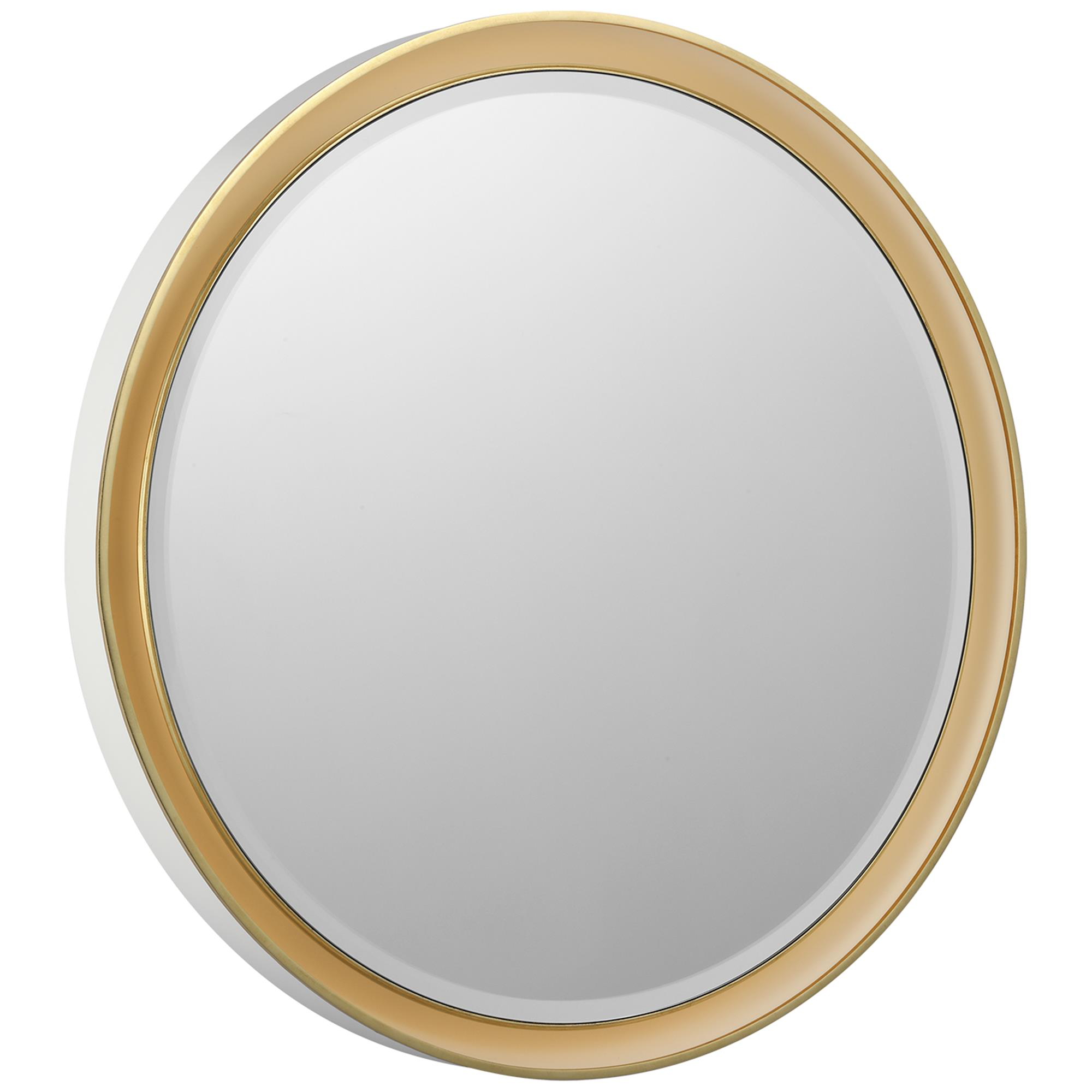 Shown in Matte White and Gild finish