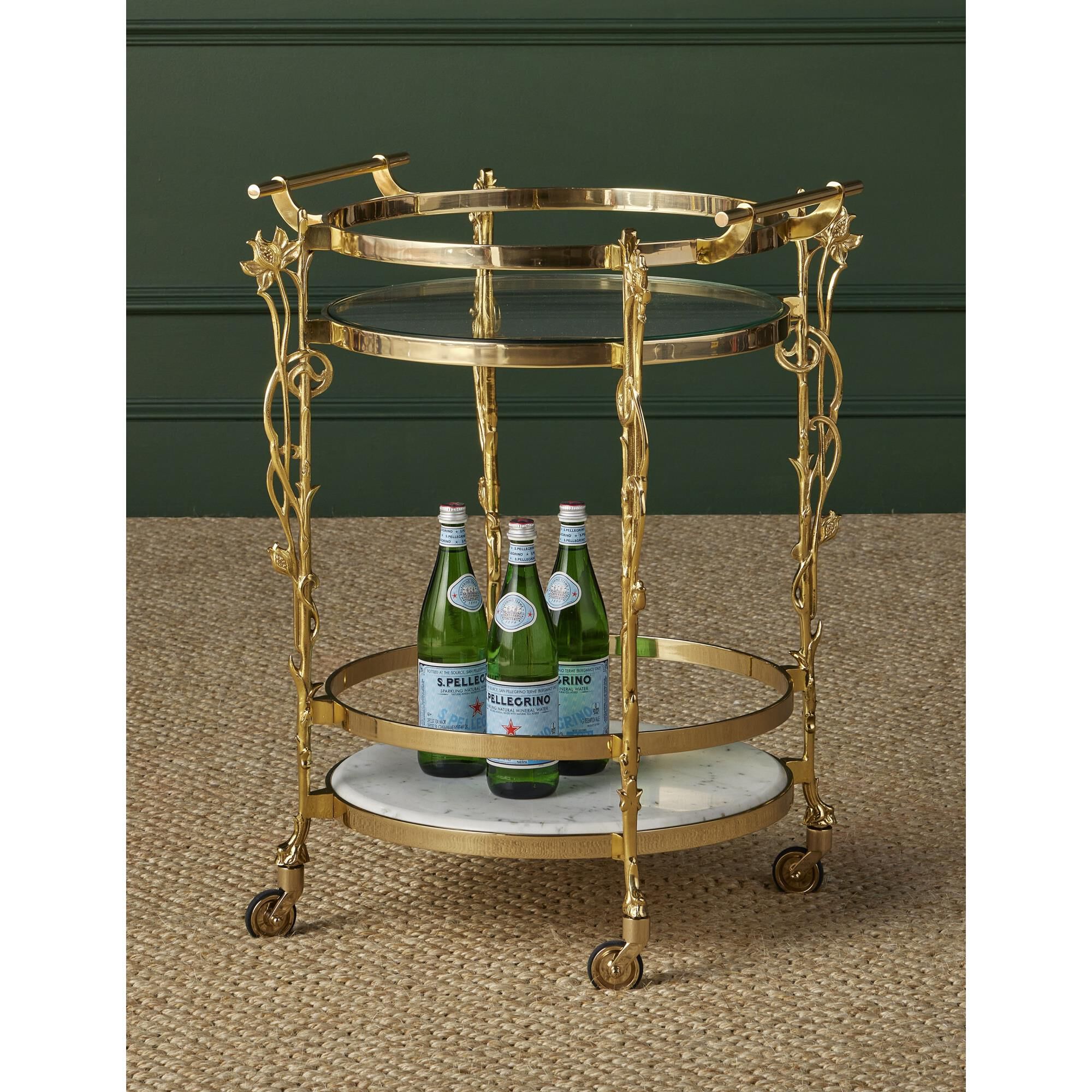 Fiore Bar Cart by Currey and Company