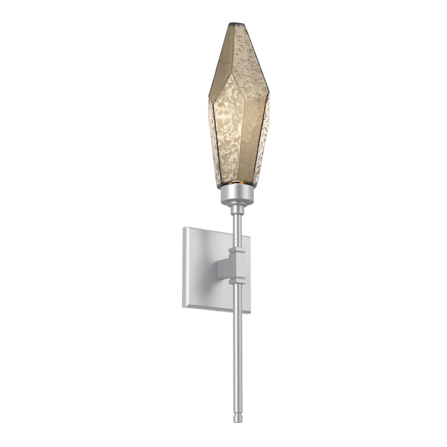 Shown in Classic Silver finish and Chilled Blown And Bronze glass