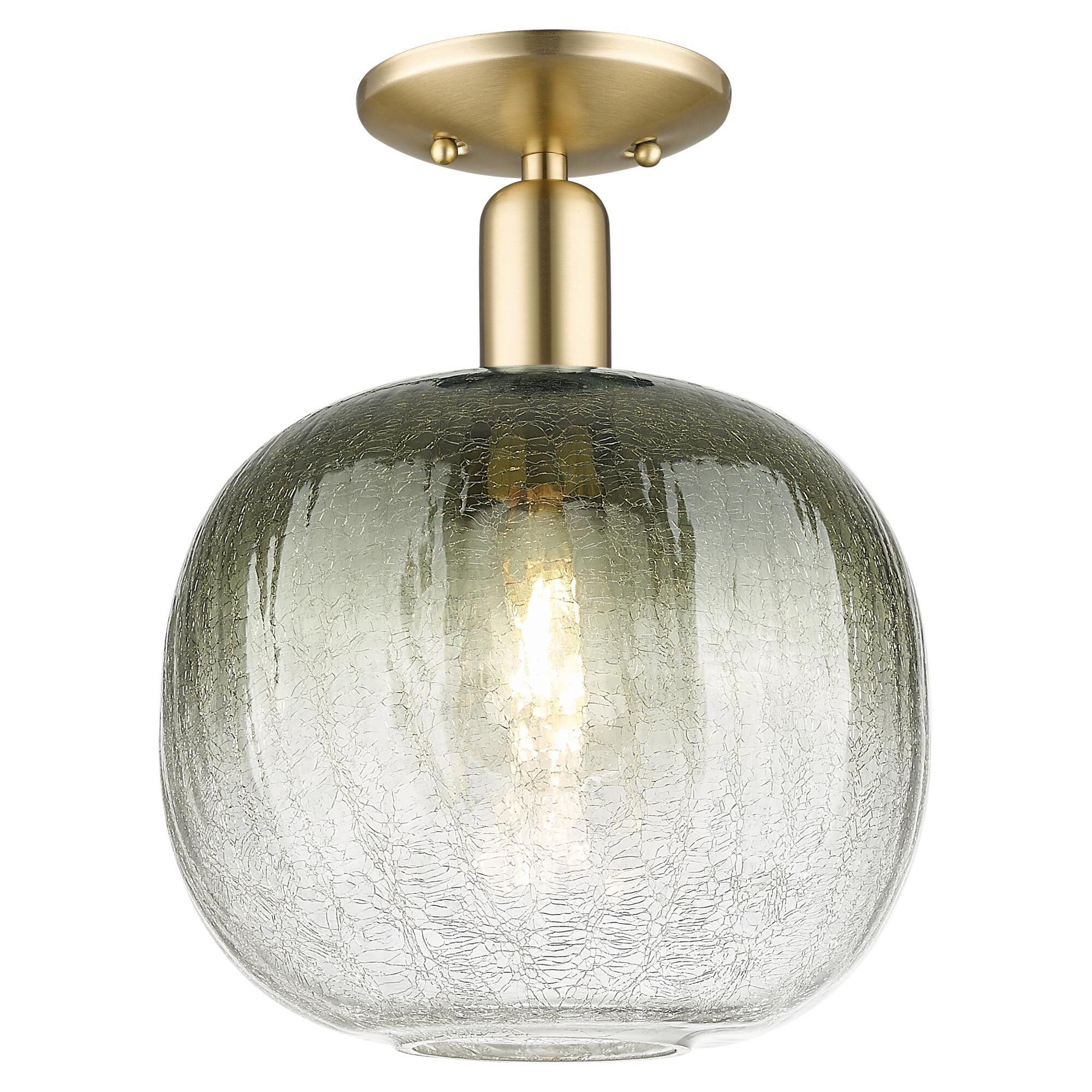 Shown in Champagne Bronze finish and Slate glass