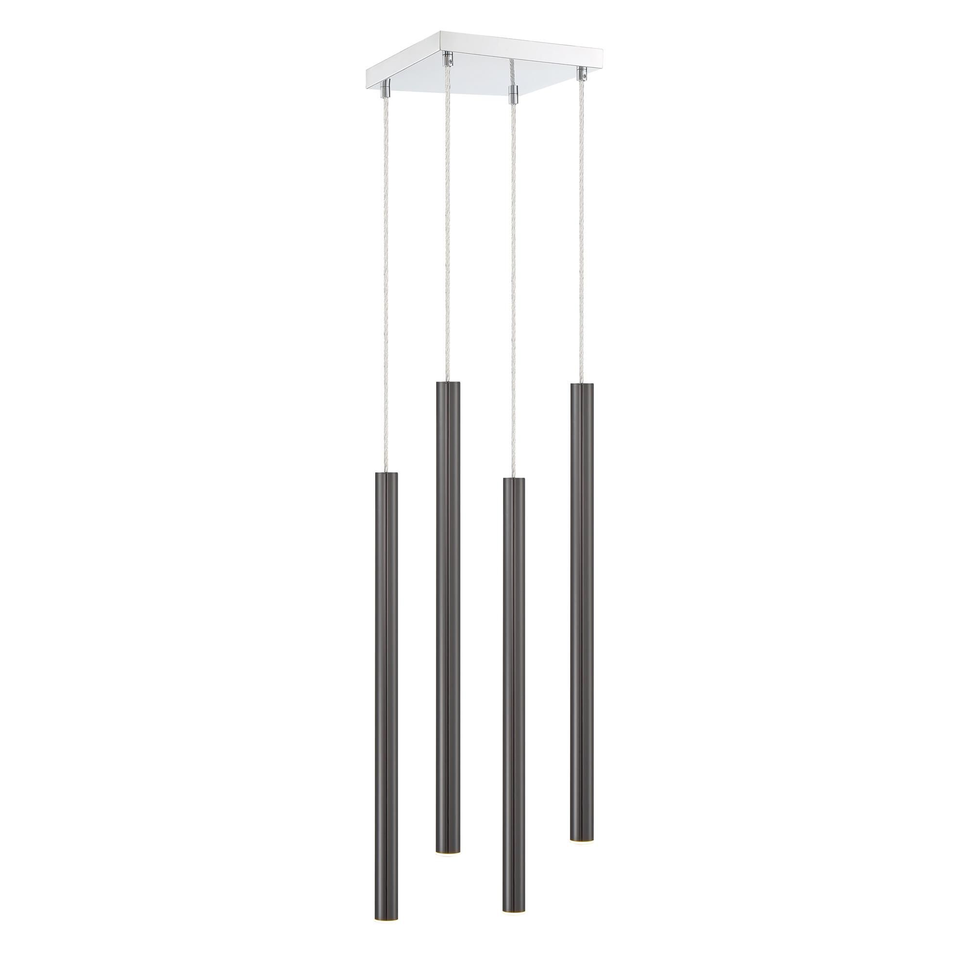 Shown in Chrome finish and Steel glass and Steel shade