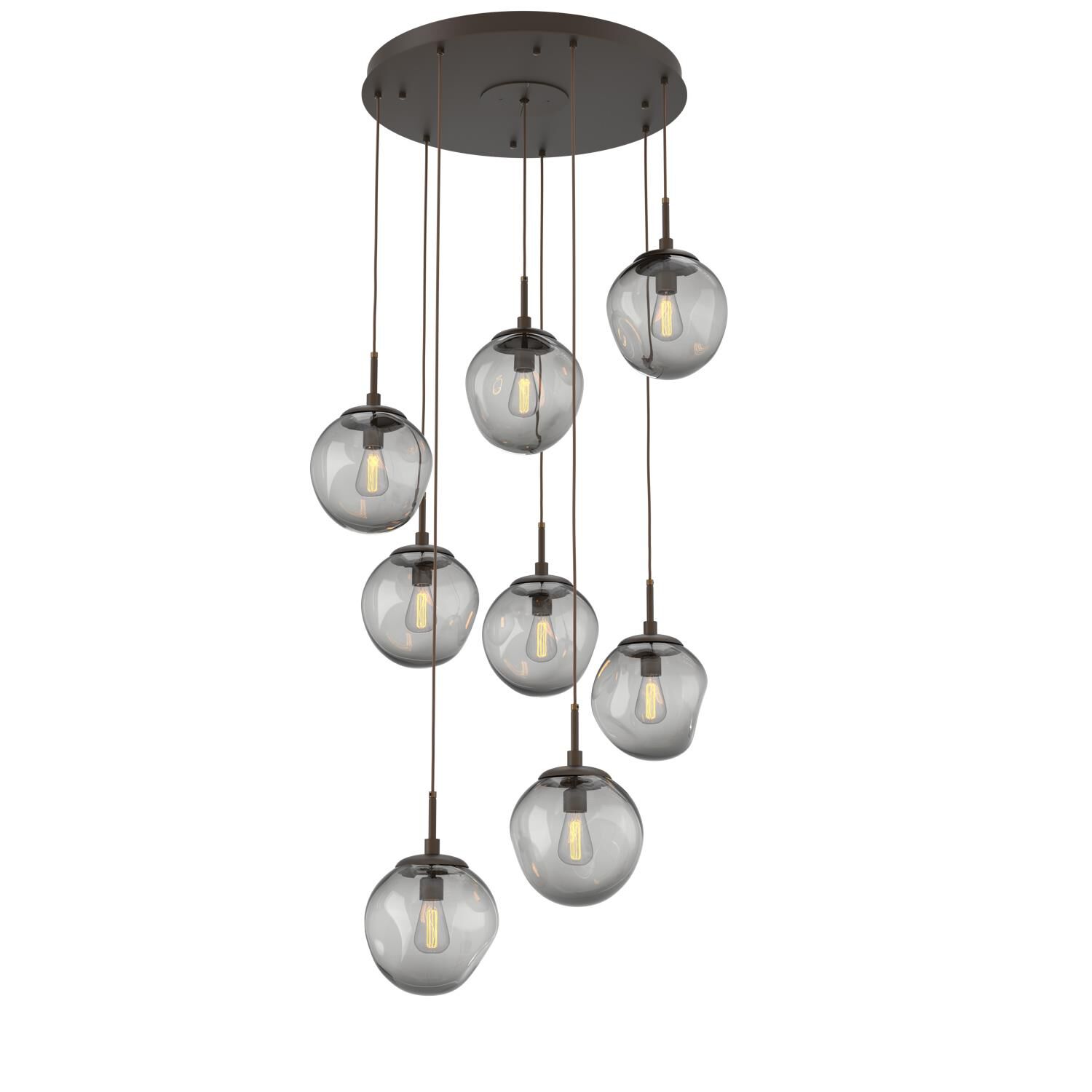 Levi Wilson Nebula 31 Inch 8 Light Multi Light Pendant by Hammerton Studio