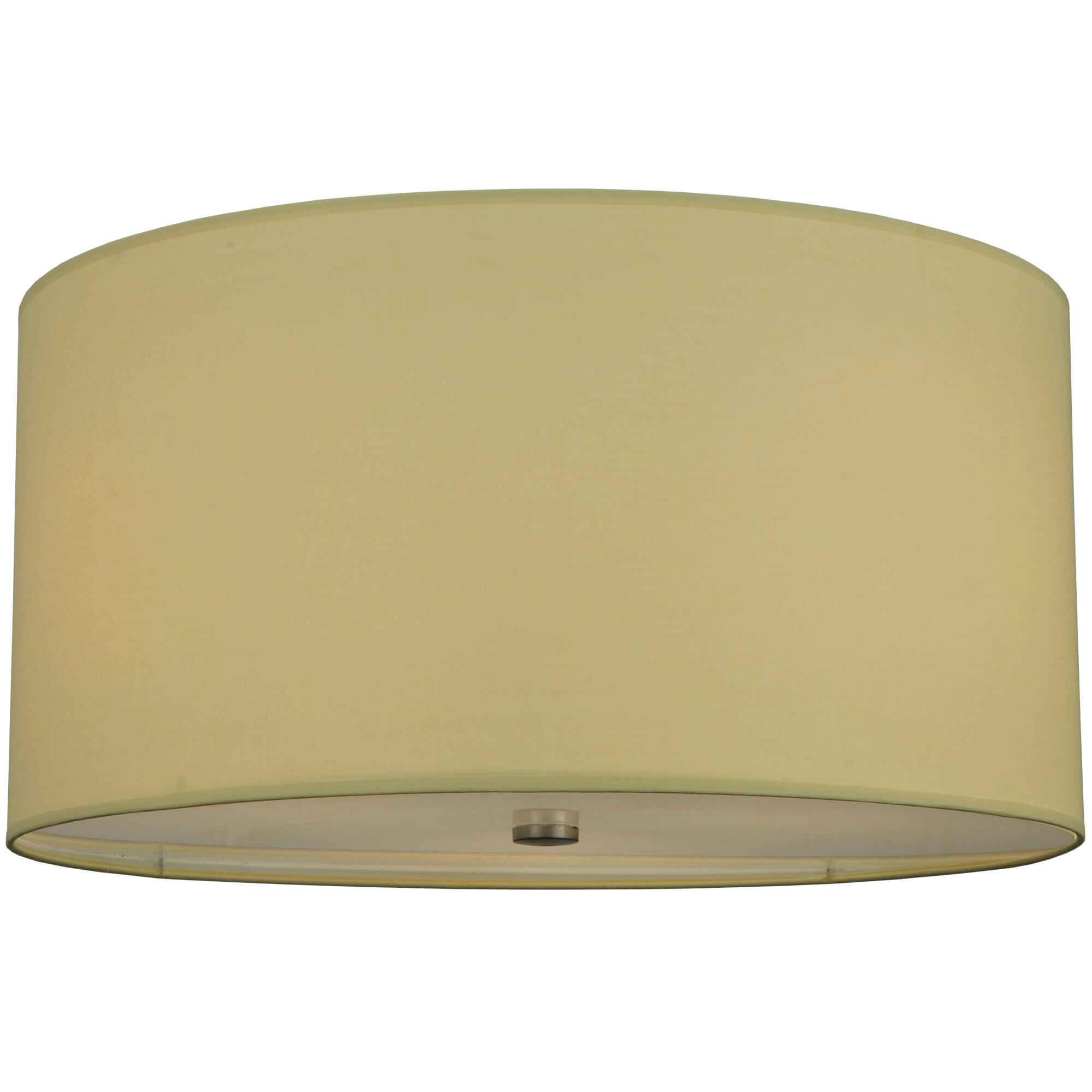 Cilindro Beige 24 Inch 3 Light Flush Mount by Meyda Lighting