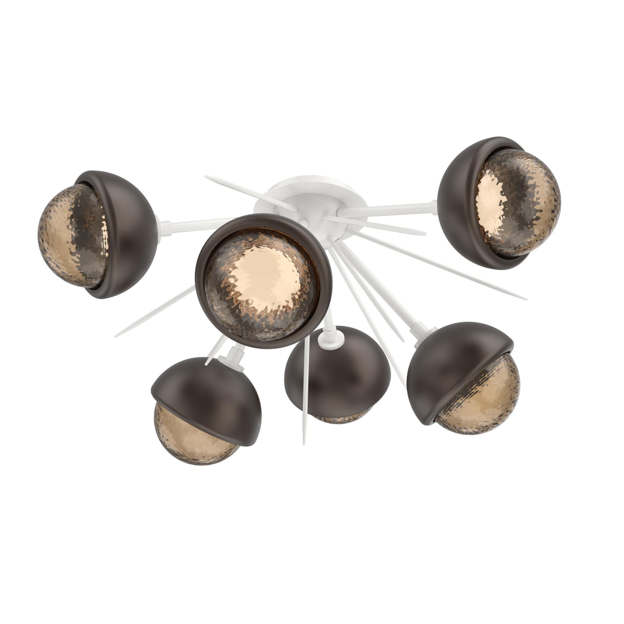 Levi Wilson Cabochon 28 Inch Semi Flush Mount by Hammerton Studio