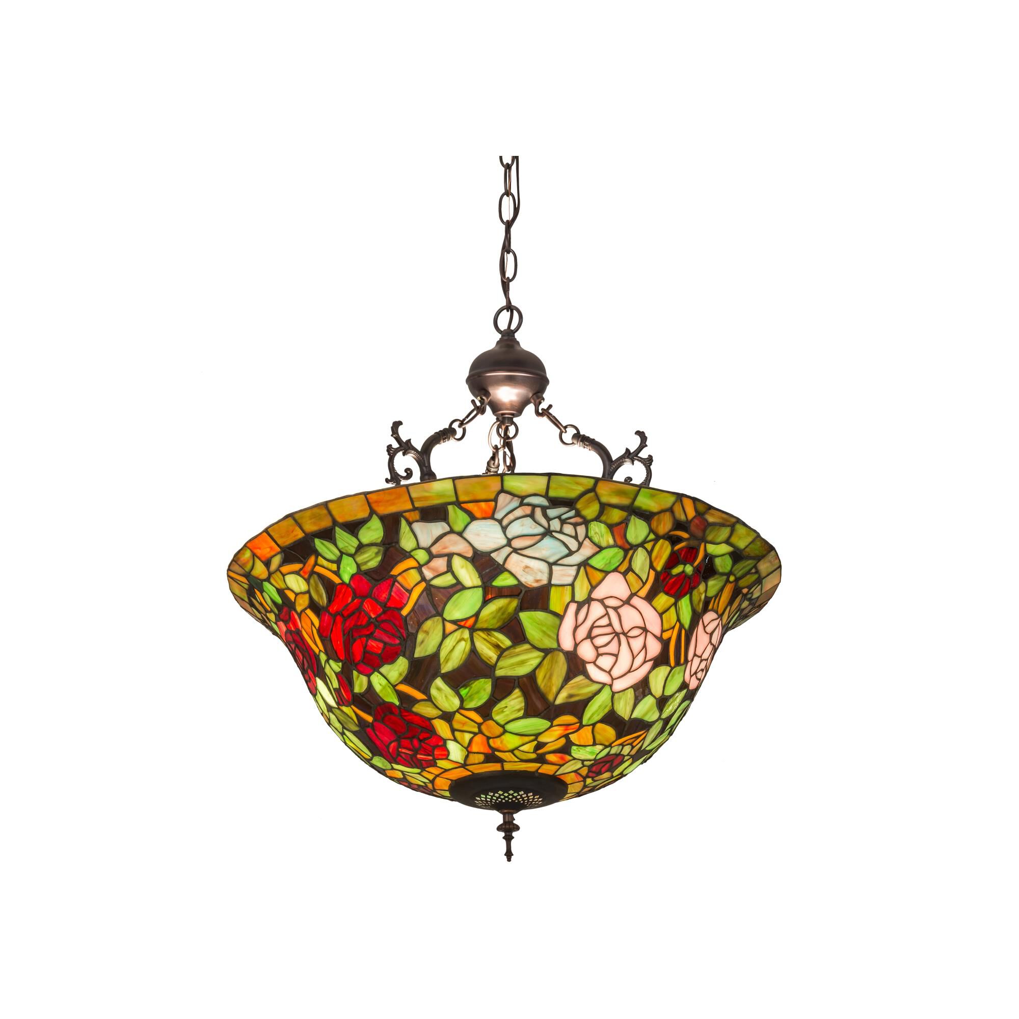 Tiffany Rosebush 24 Inch Large Pendant by Meyda Lighting