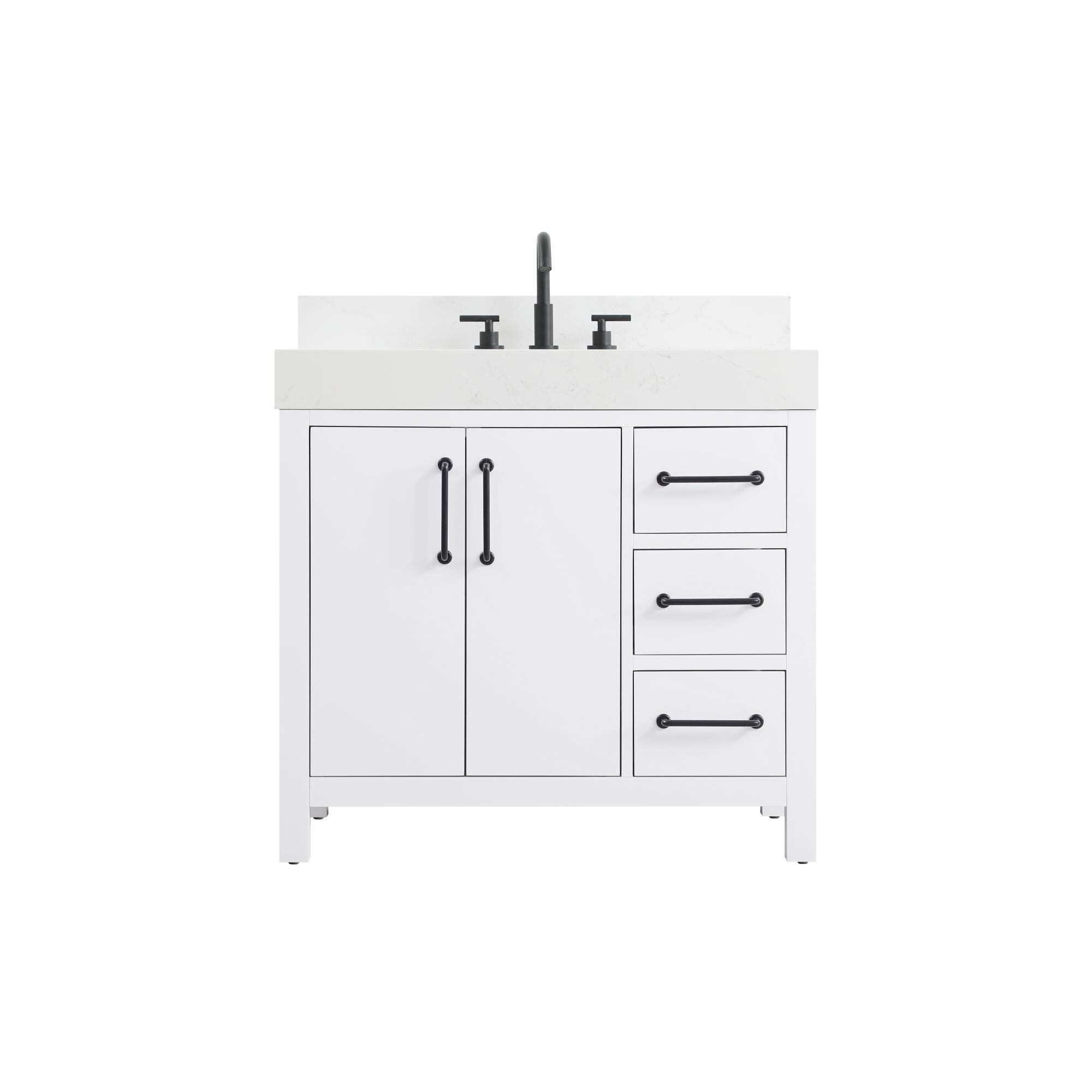 Shown in White finish