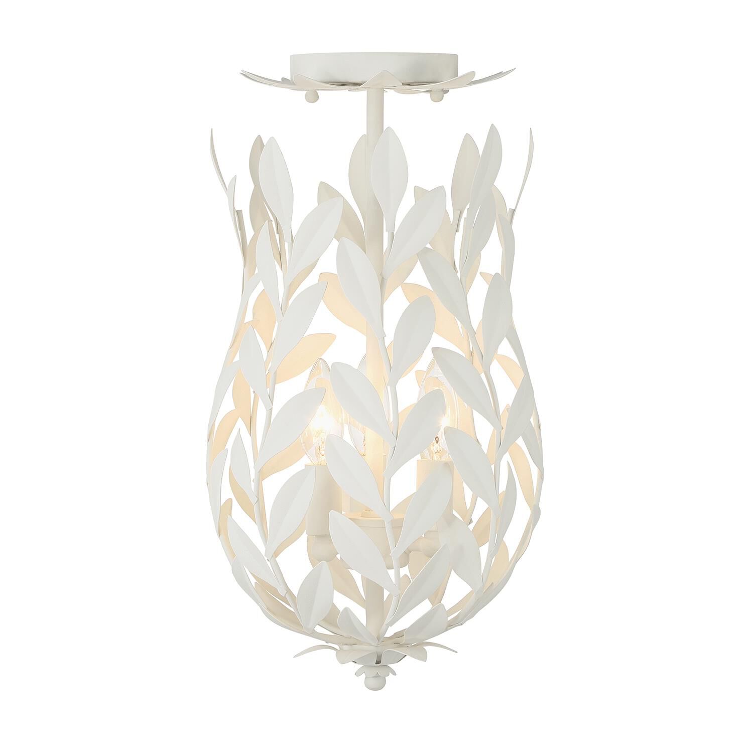 Broche 10 Inch Semi Flush Mount by Crystorama