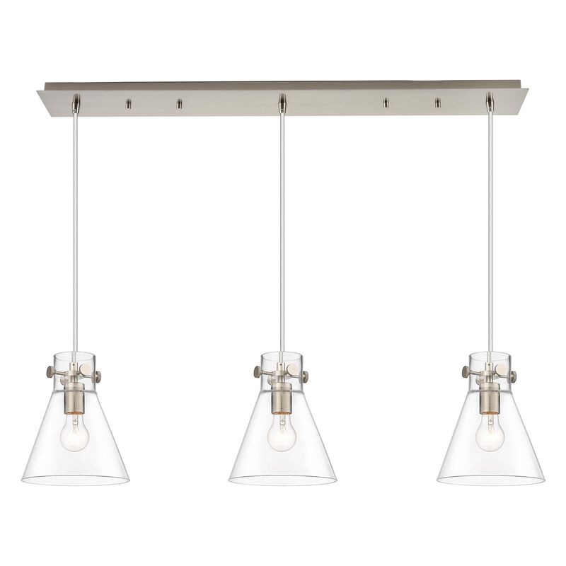 Bruno Marashlian Newton Cone 39 Inch 3 Light Linear Suspension Light by Innovations Lighting