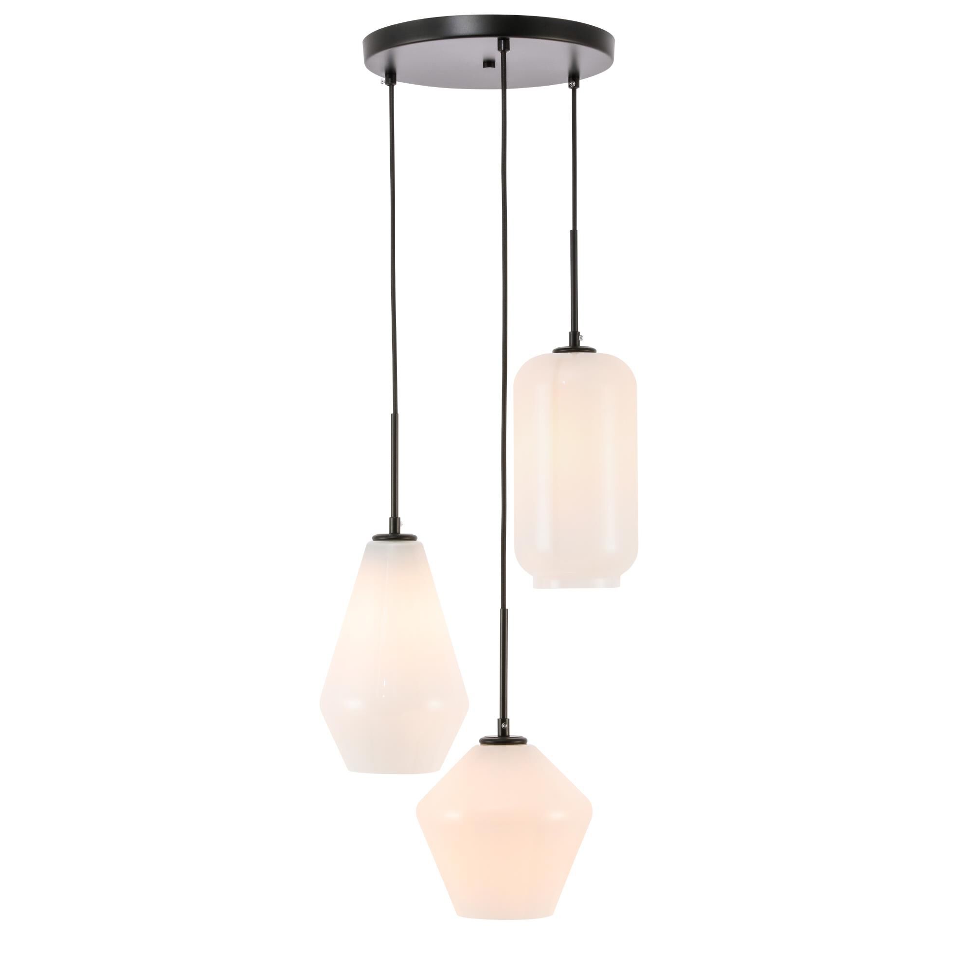 Gene 17 Inch Multi Light Pendant by Elegant Lighting