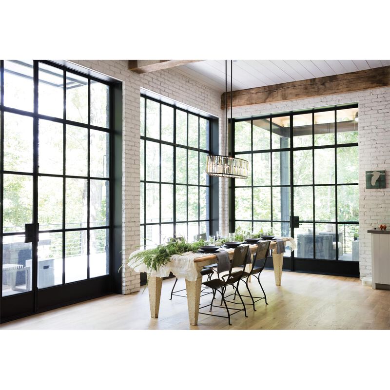 Gemma 45 Inch 6 Light Linear Suspension Light by Fredrick Ramond