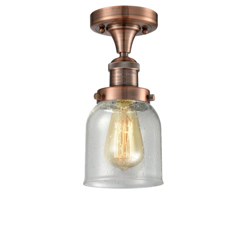 Bruno Marashlian Small Bell 5 Inch 1 Light Semi Flush Mount by Innovations Lighting