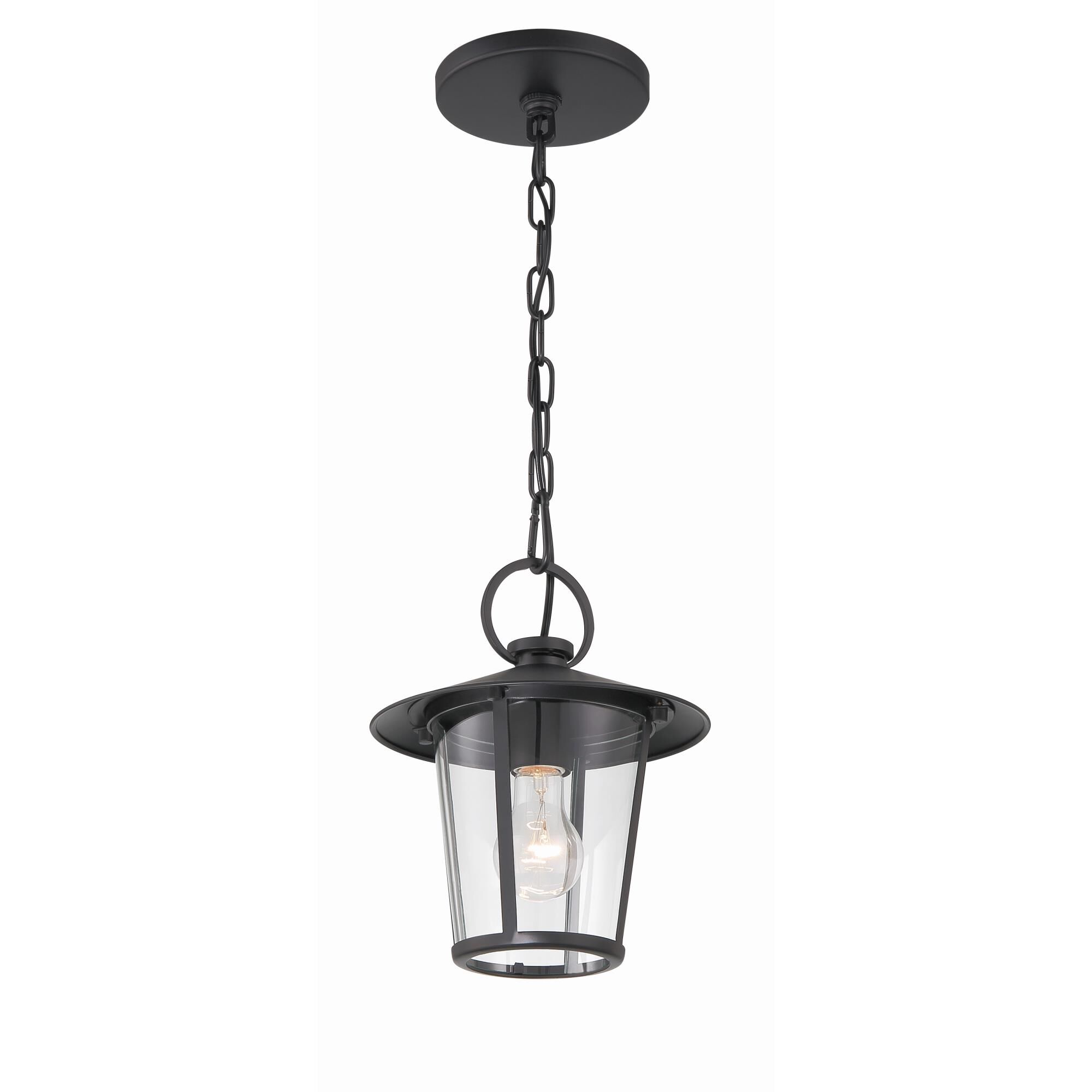 Crystorama Andover 11 Inch Tall Outdoor Hanging Lantern
