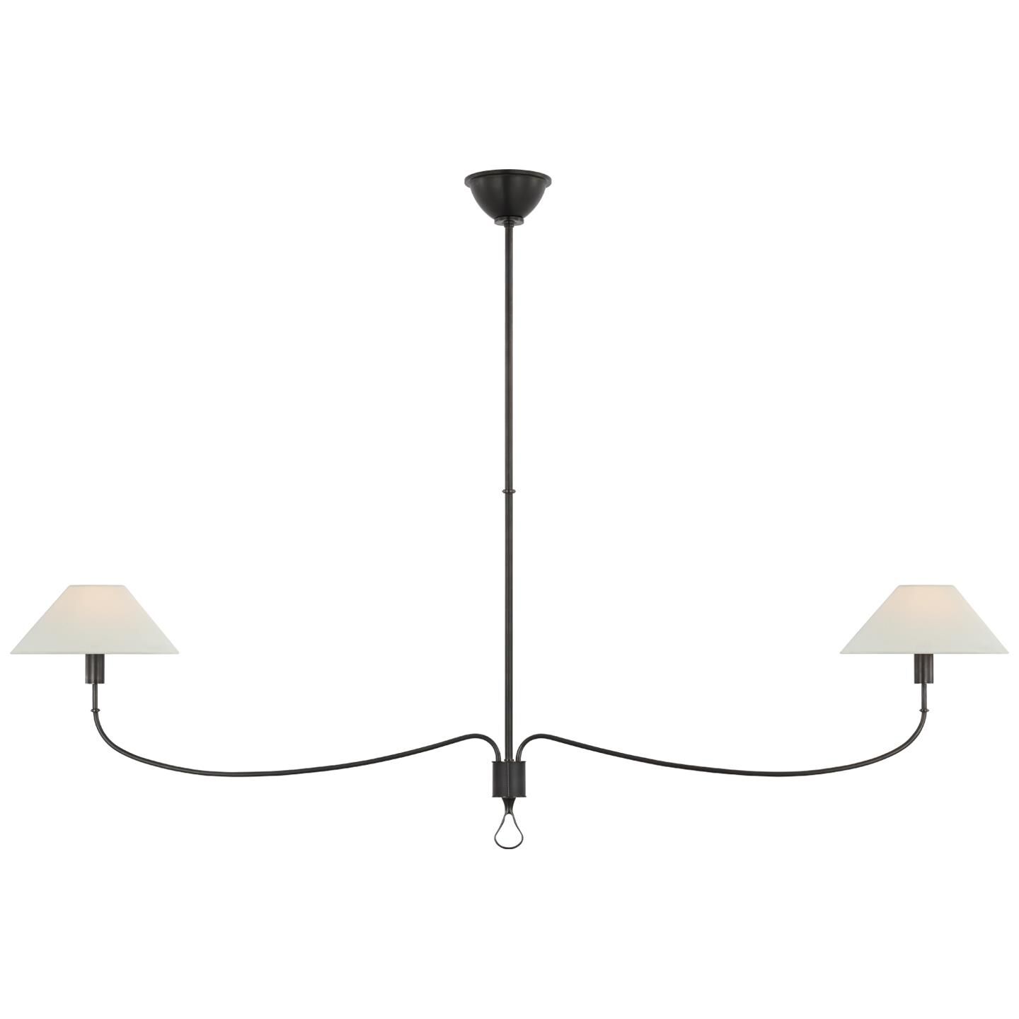 Amber Lewis Griffin 62 Inch 2 Light LED Linear Suspension Light by Visual Comfort Signature Collection