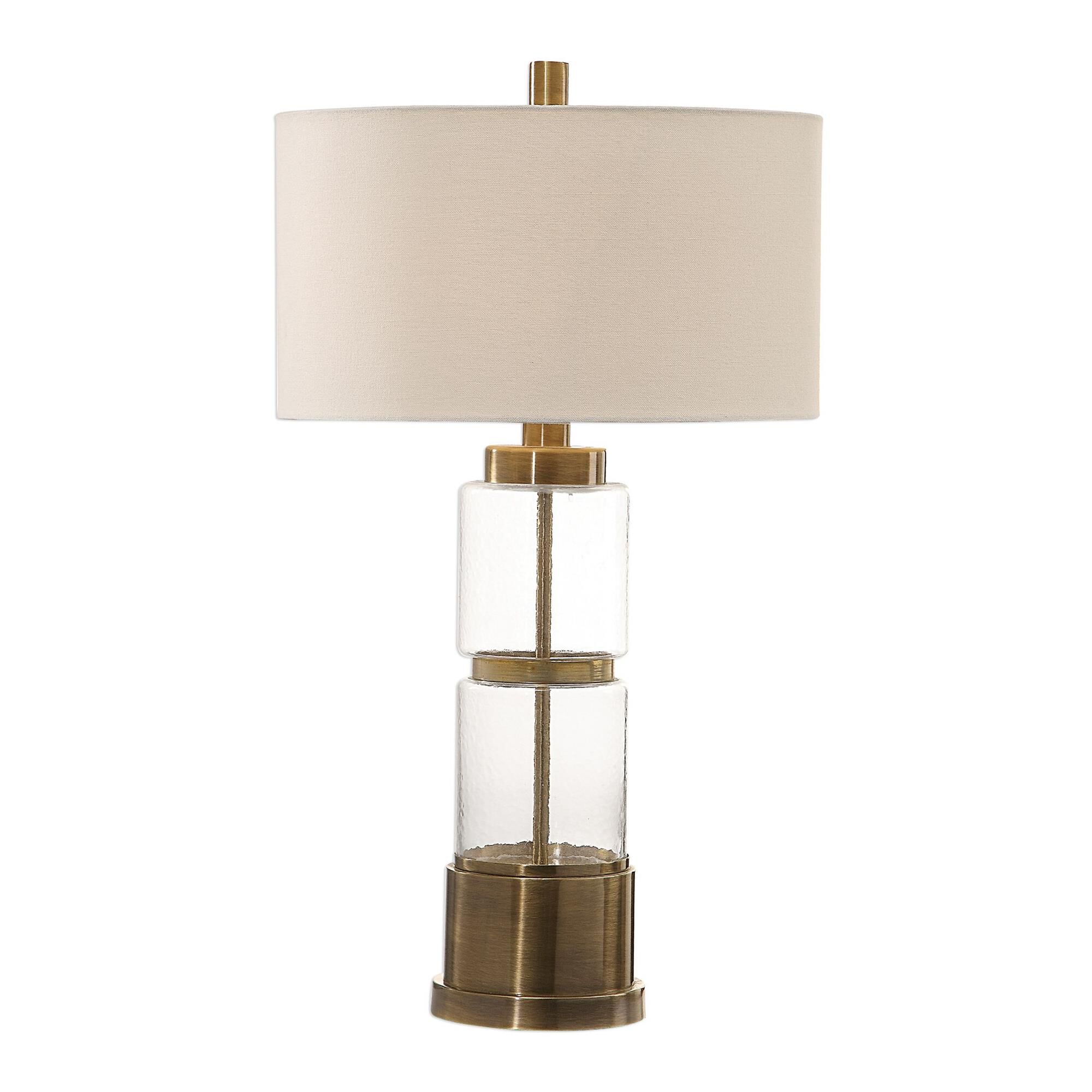 Vaiga Glass Column Lamp by Uttermost