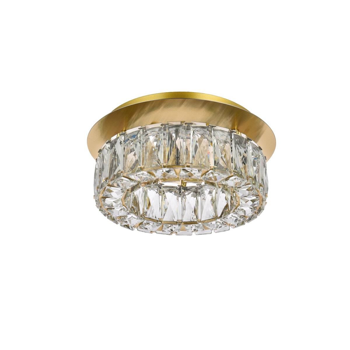 Shown in Gold finish and Clear Royal Cut crystal