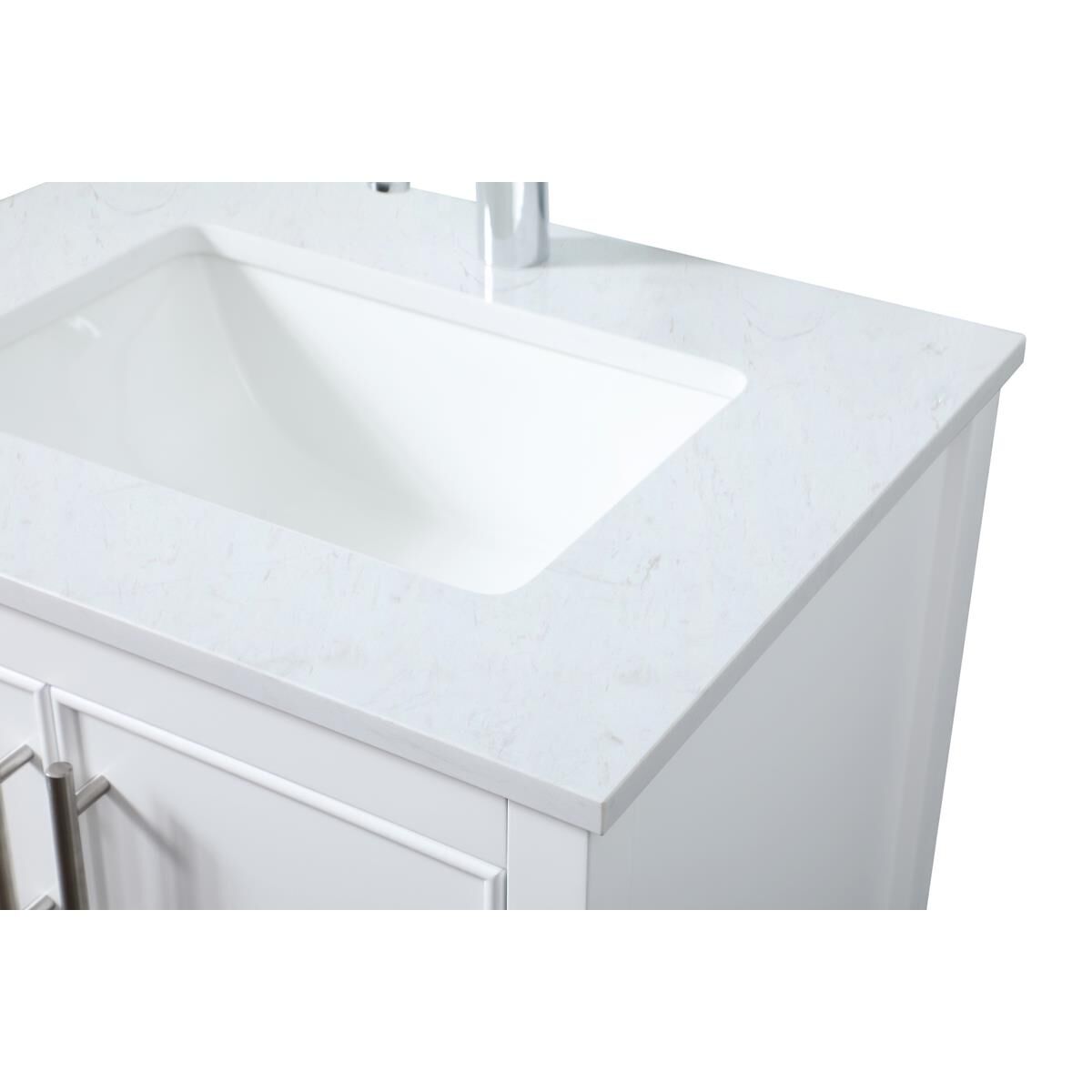 Shown in White finish