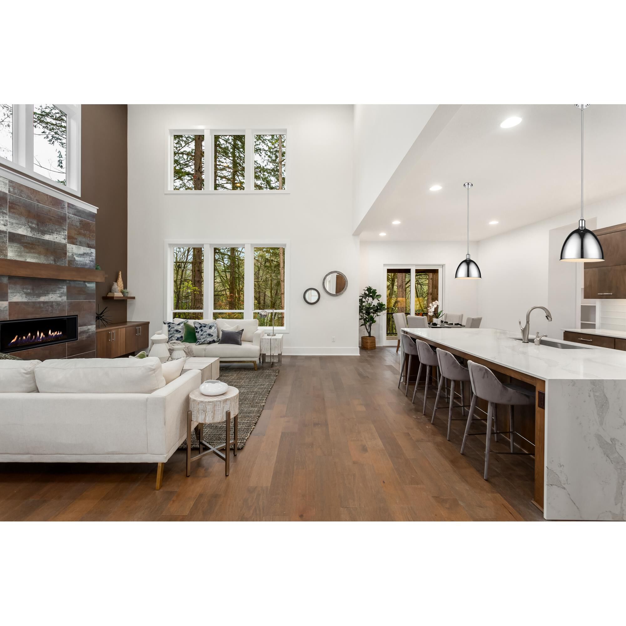 Shown in Chrome finish and Chrome glass and Chrome shade