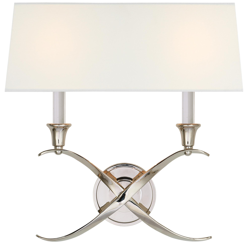 Chapman & Myers Cross Bouillotte 15 Inch Wall Sconce by Visual Comfort Signature Collection