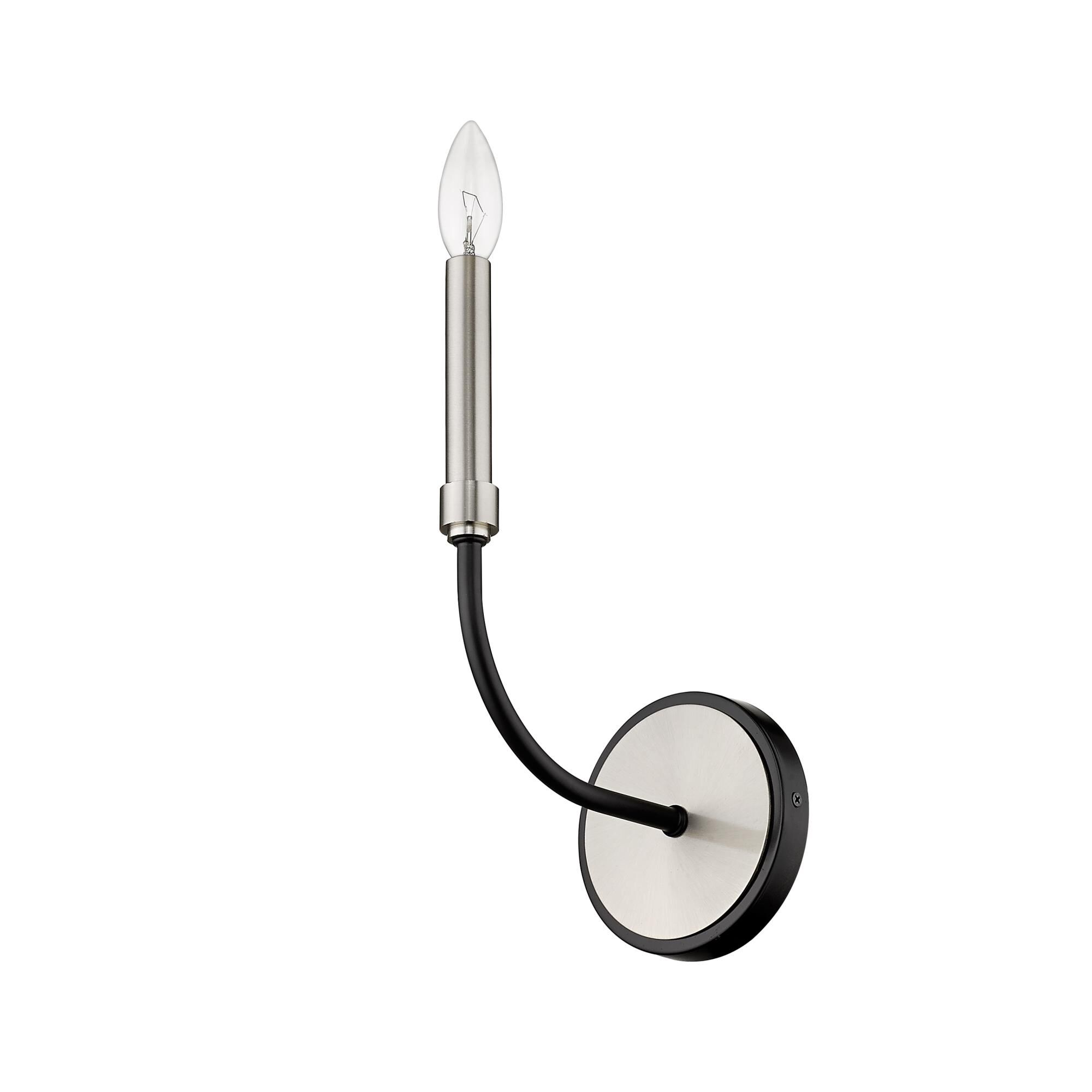 Shown in Matte Black + Brushed Nickel finish and --- glass and --- shade