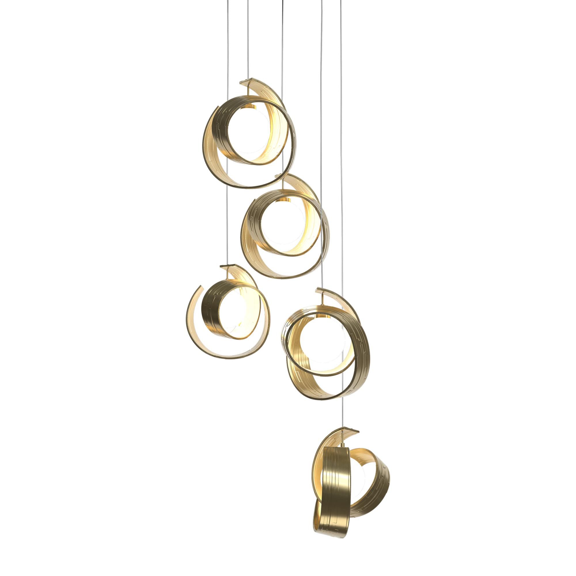 Riza 19 Inch Multi Light Pendant by Hubbardton Forge