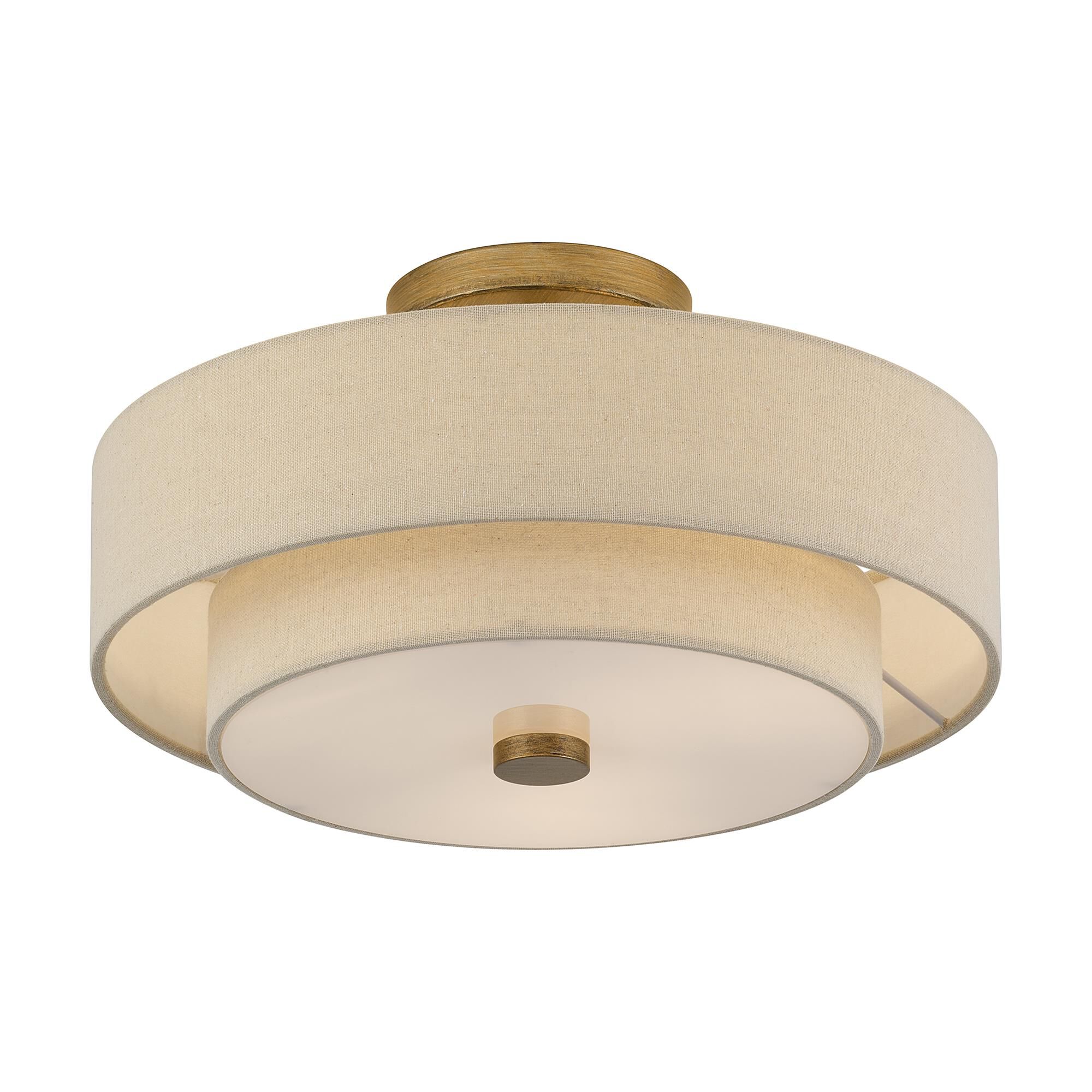 Bellingham 15 Inch Semi Flush Mount by Livex Lighting