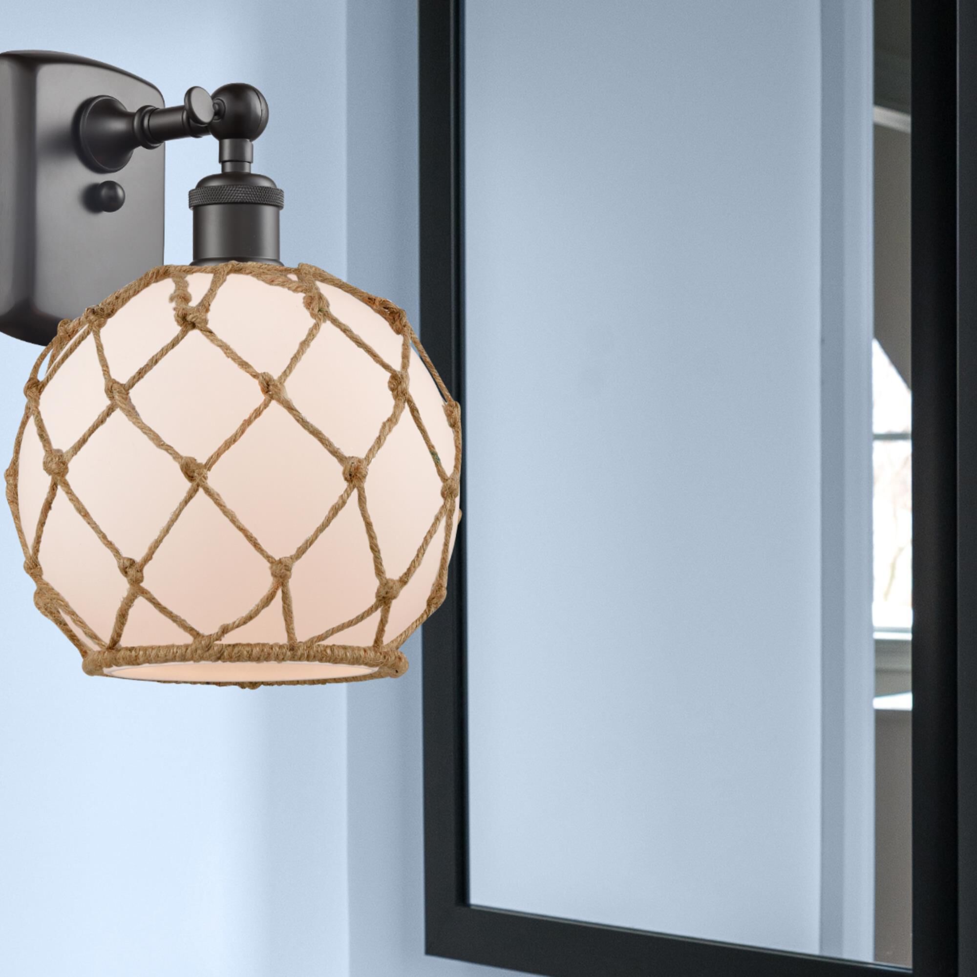 Bruno Marashlian Farmhouse Rope 13 Inch Wall Sconce by Innovations Lighting