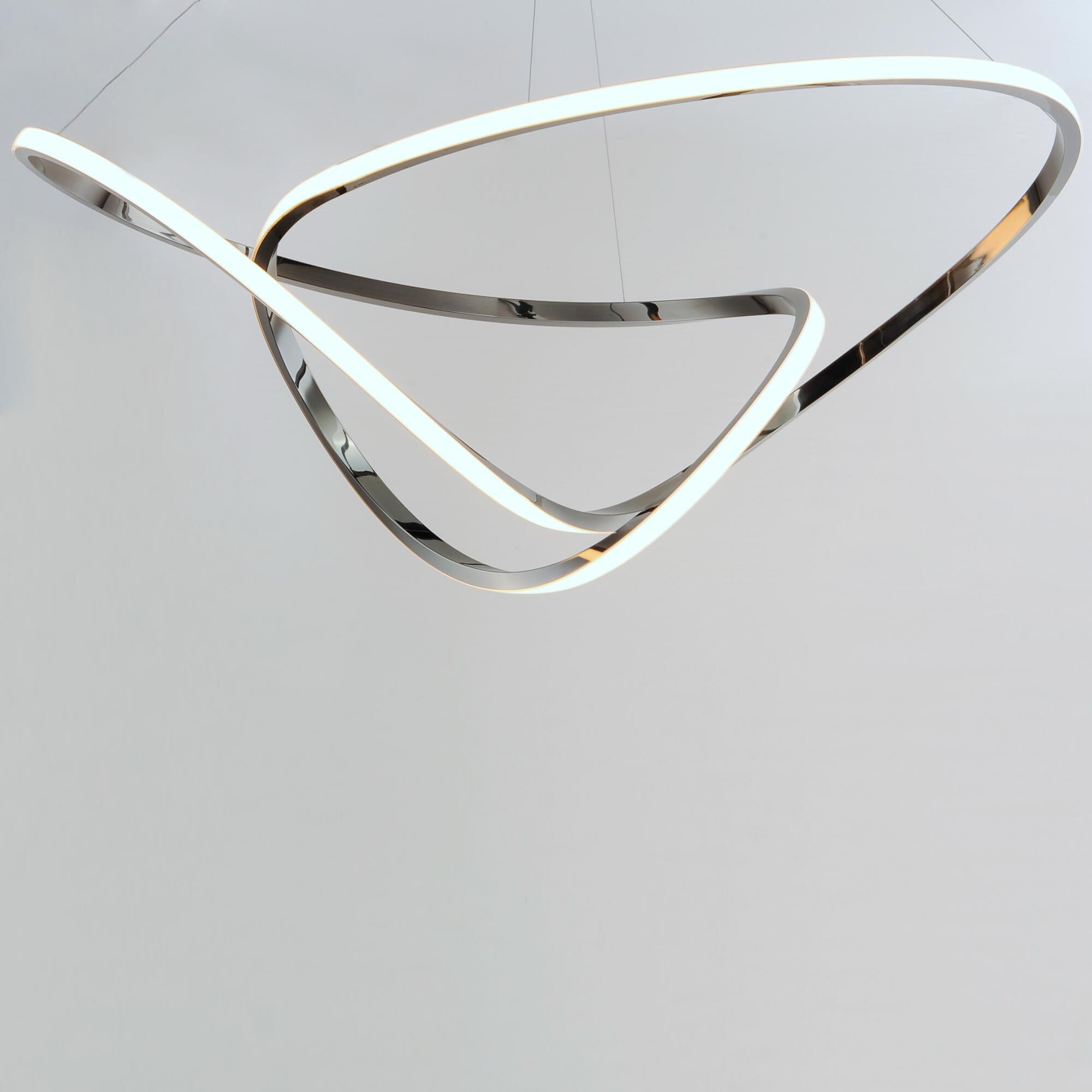 Shown in Black Chrome finish and Acrylic shade