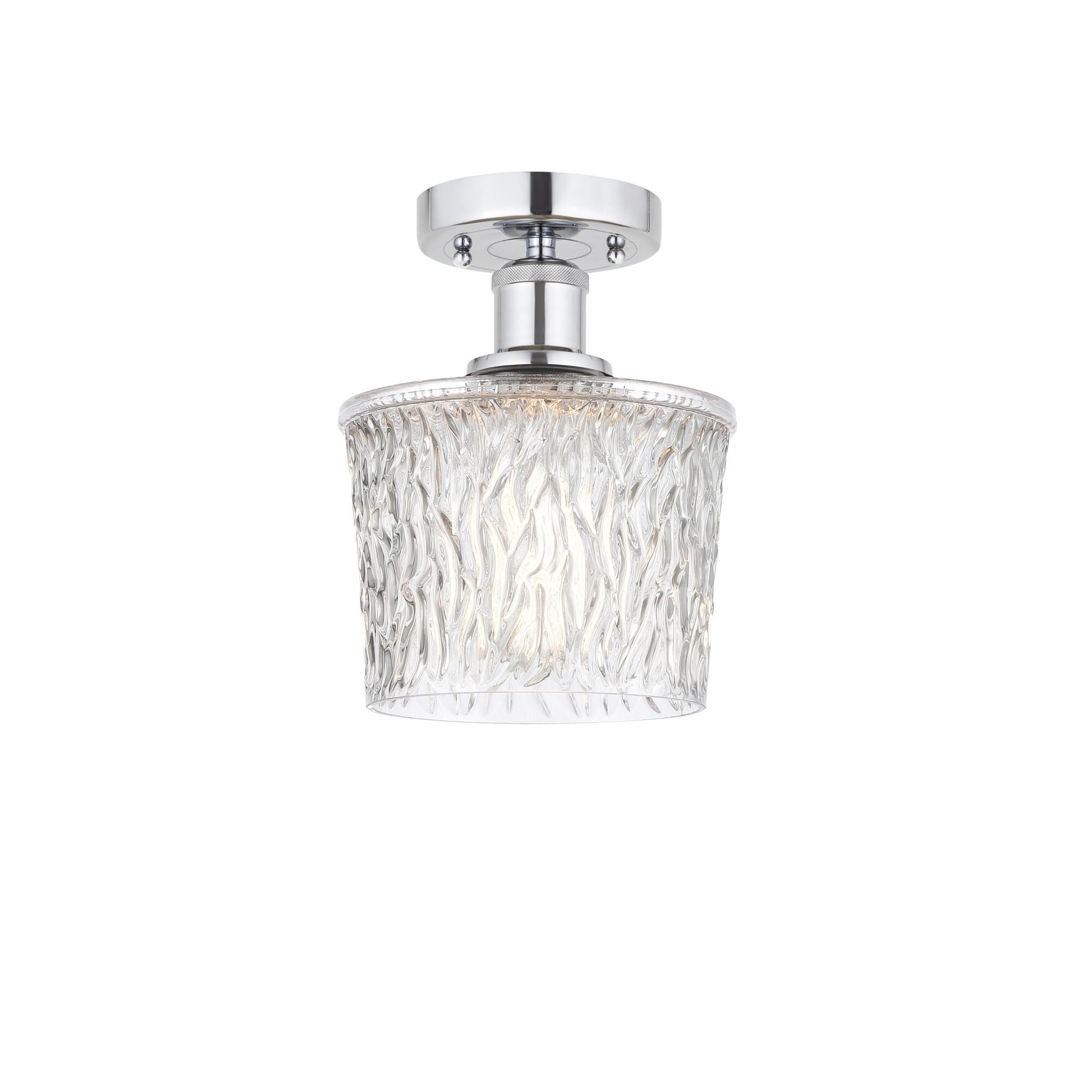 Shown in Polished Chrome finish and Clear glass