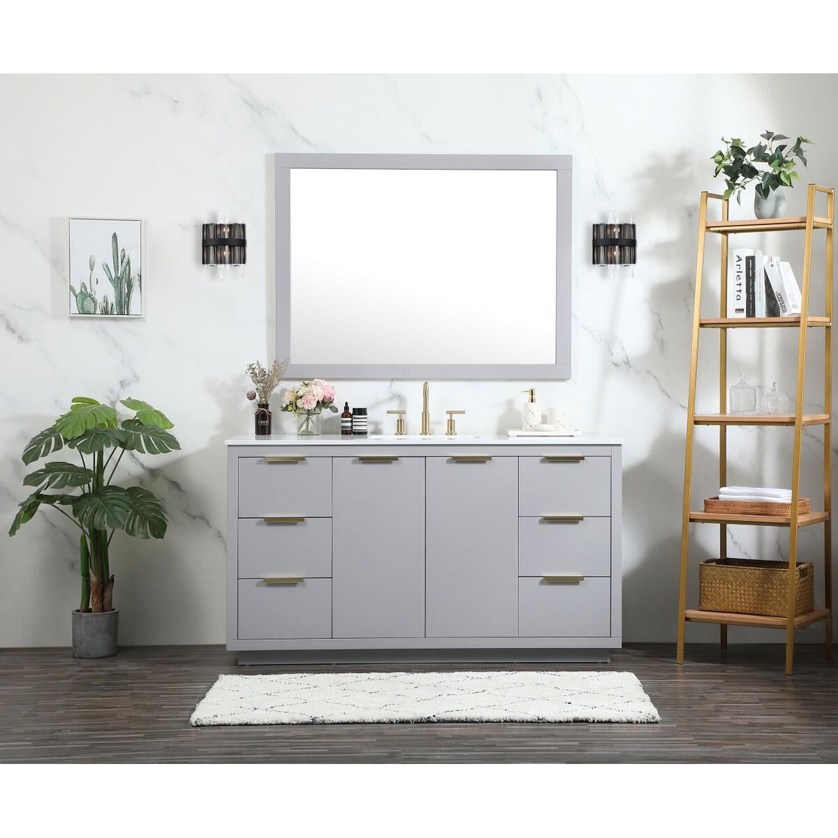 Serena 12 Inch 2 Light Bath Vanity Light by Elegant Lighting