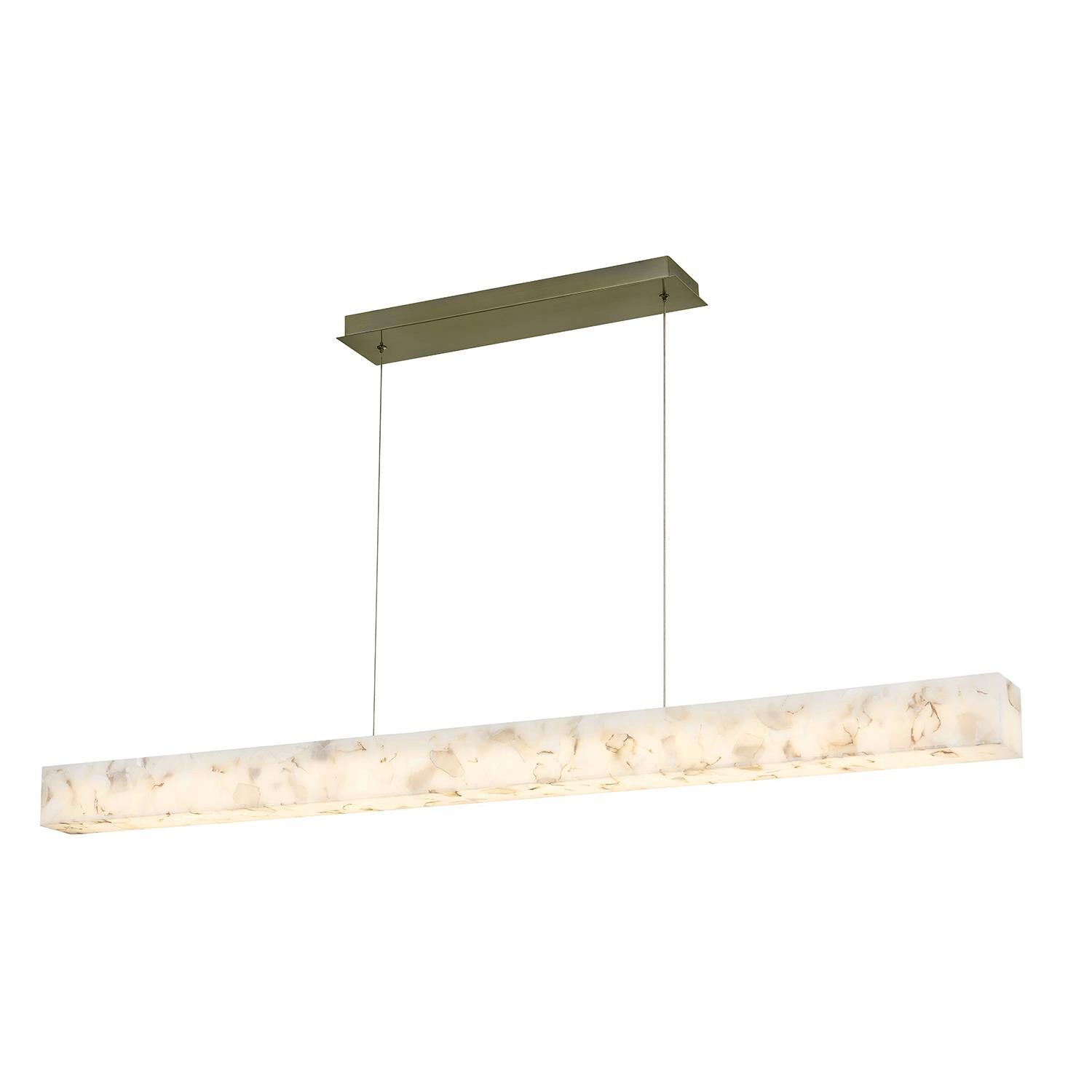 Alabaster Rocks! Medley 60 Inch Linear Suspension Light by Justice Design Group