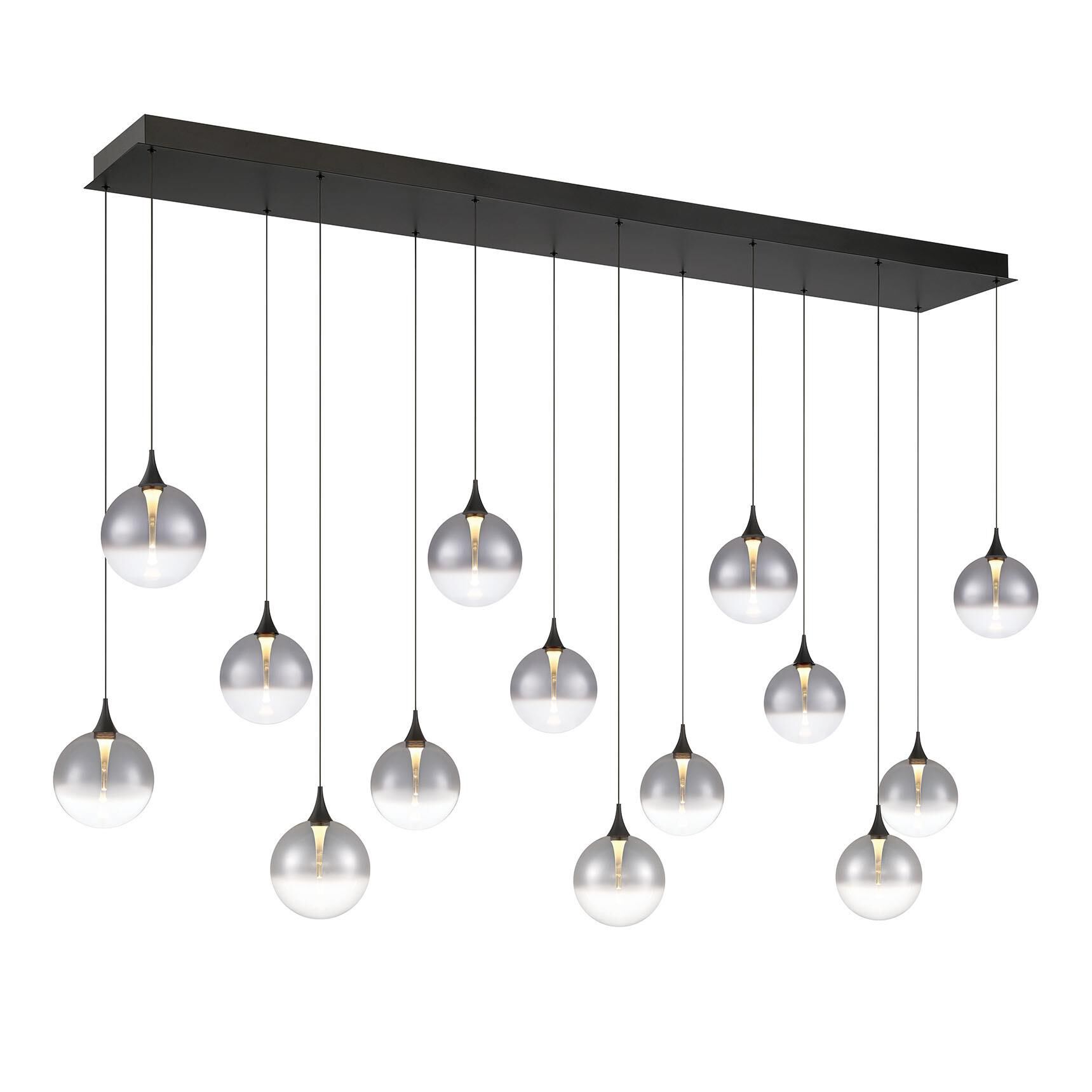 Shown in Black finish and Smoked glass