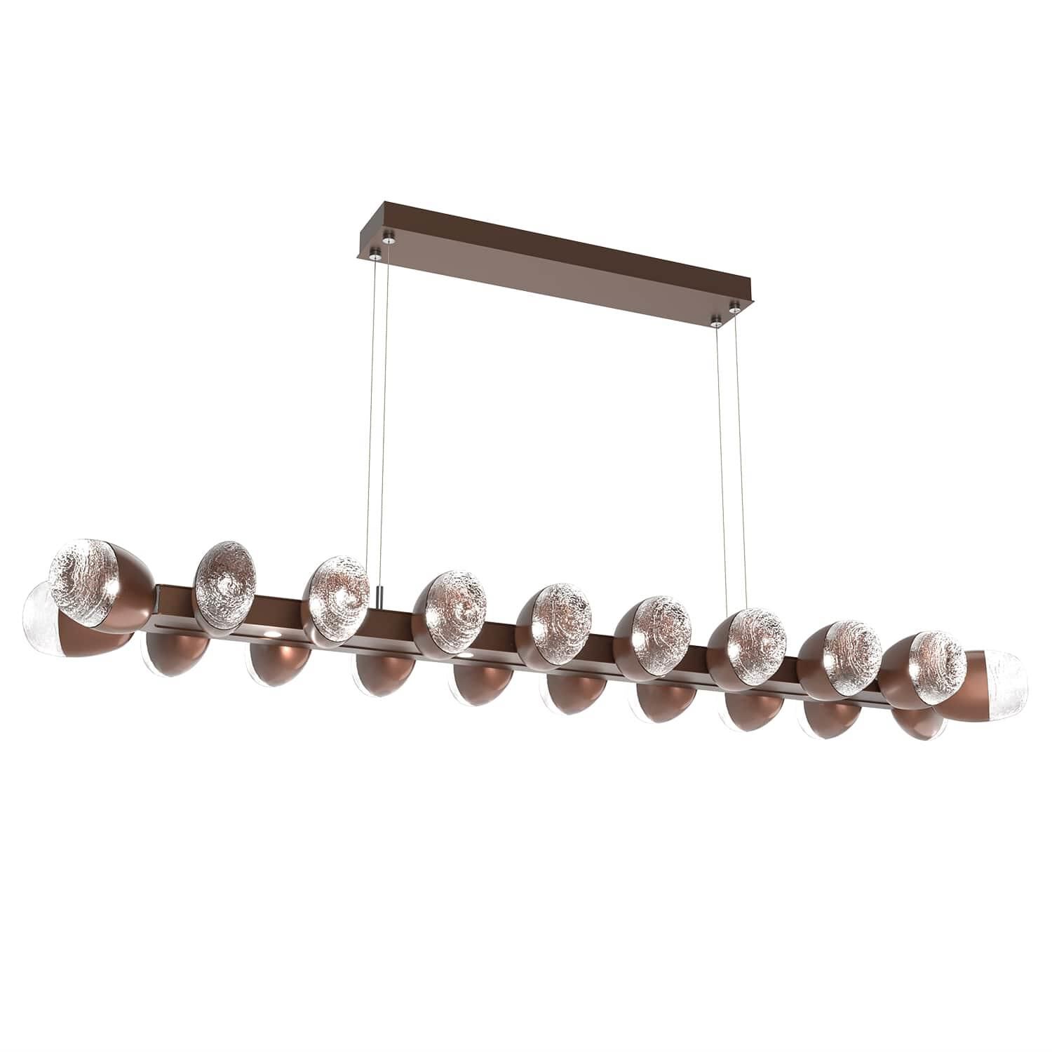 Pebble Linear Suspension Light by Hammerton Studio
