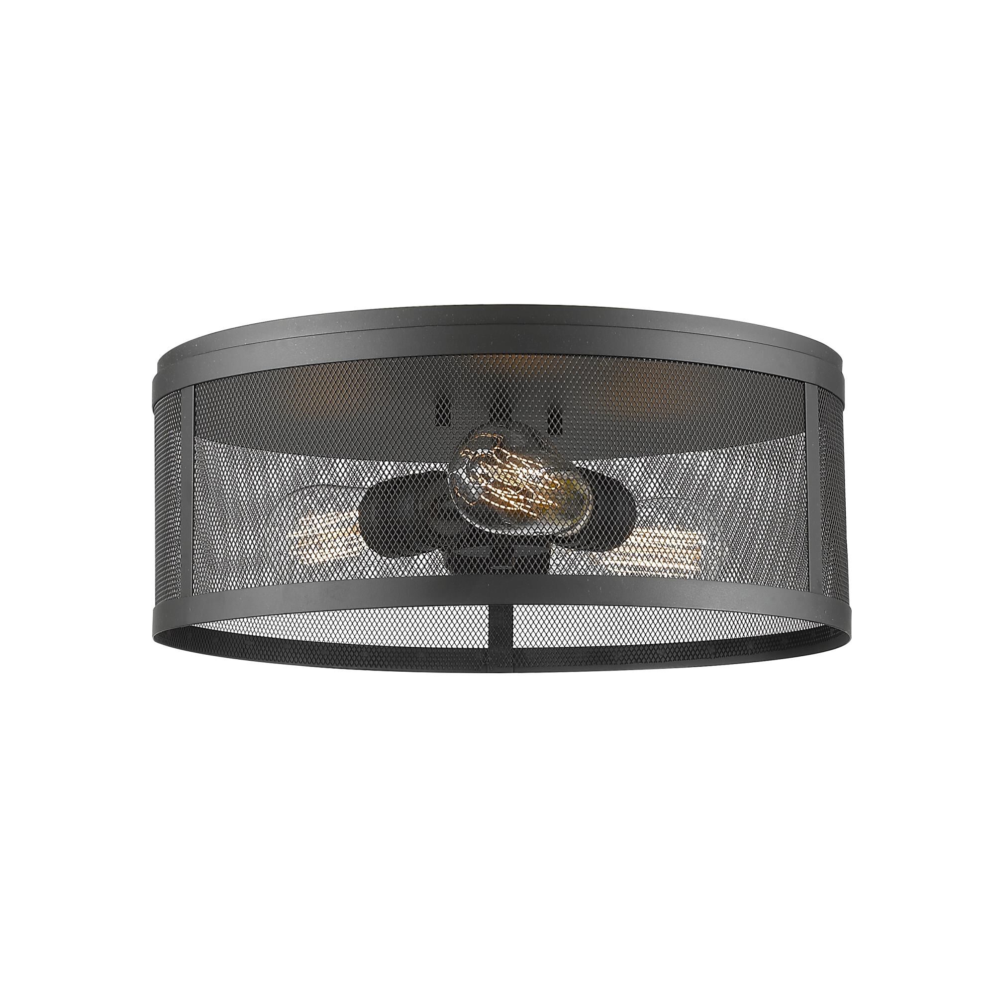 Meshsmith 14 Inch 3 Light Flush Mount by Z-Lite