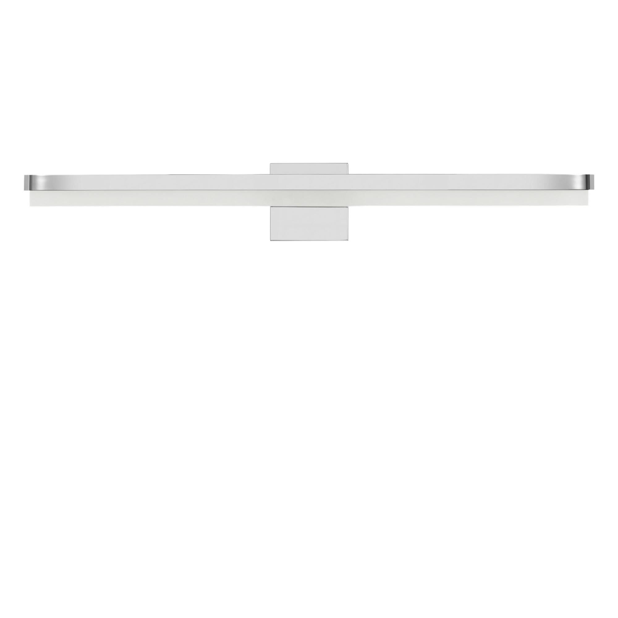 Shown in Chrome finish and Matte Frosted Acrylic Panels shade